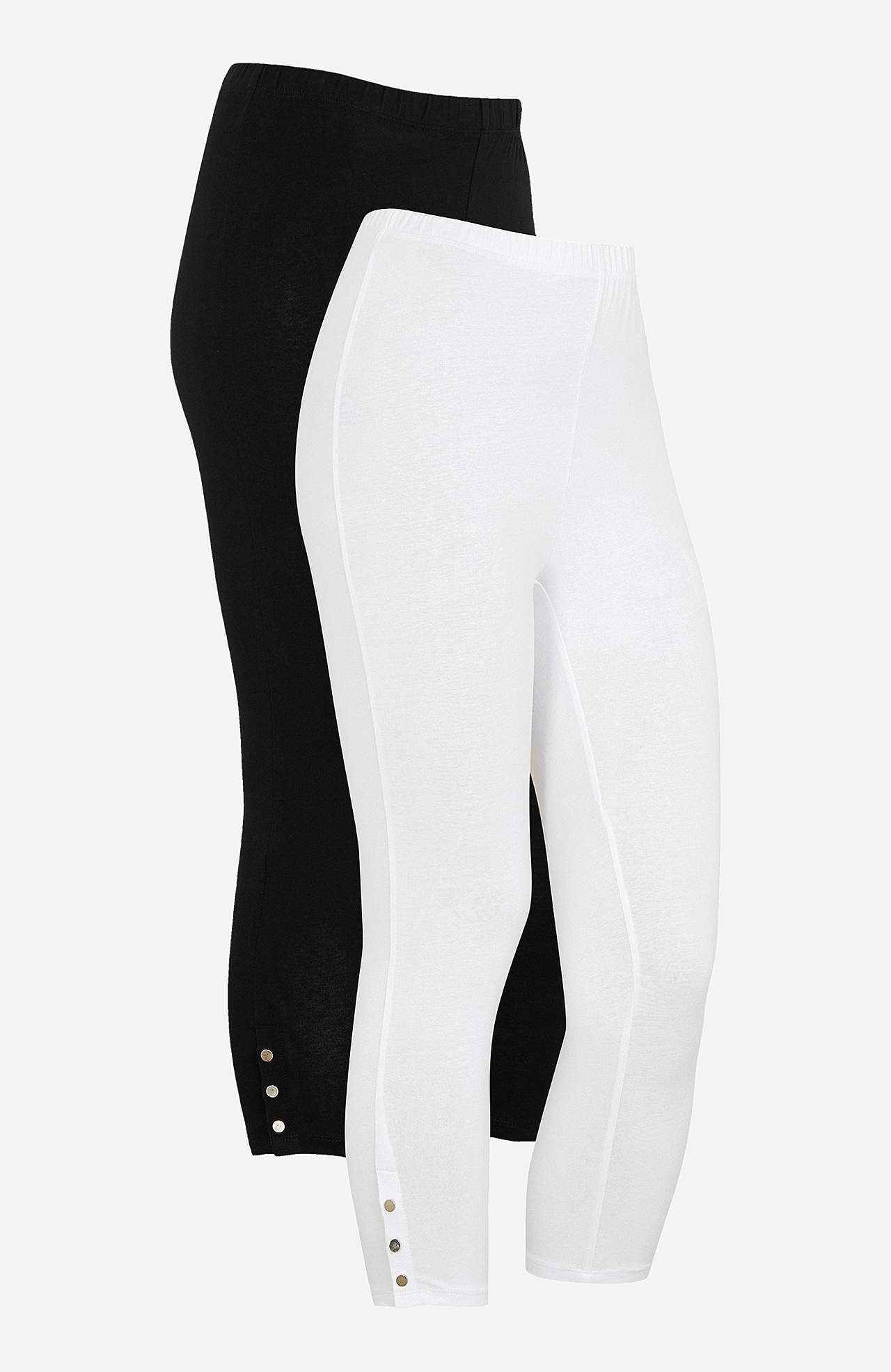 Capri leggings with nice button details Milly 2-pack