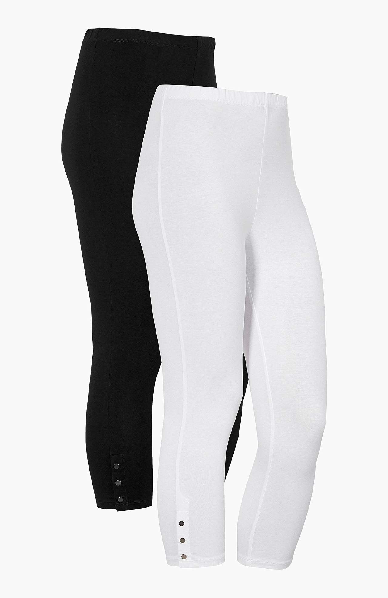 Capri leggings with nice button details Milly 2-pack