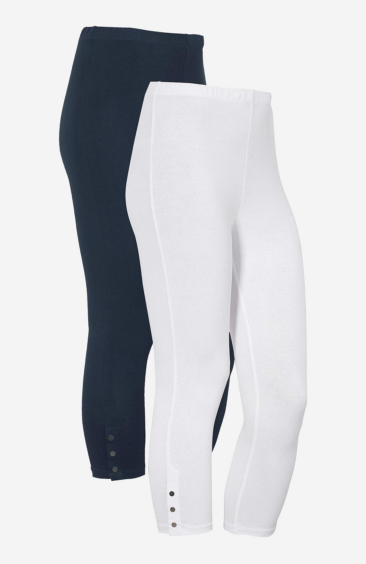 Capri leggings with nice button details Milly 2-pack