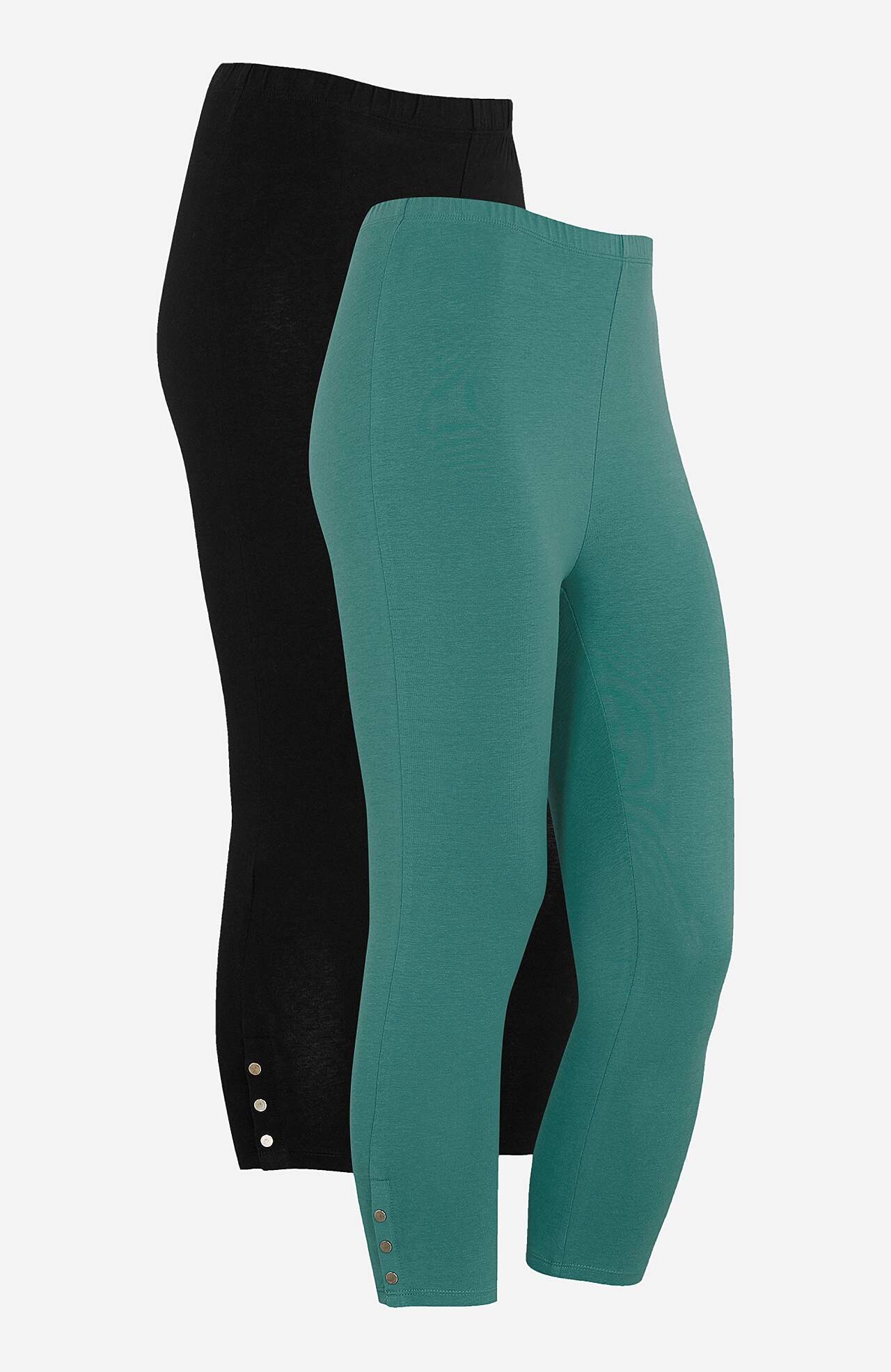 Capri leggings with nice button details Milly 2-pack