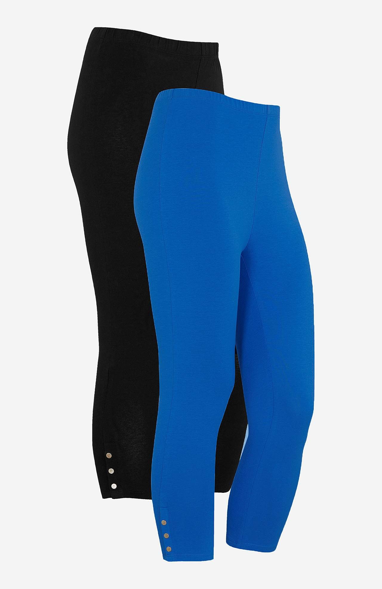 Capri leggings with nice button details Milly 2-pack