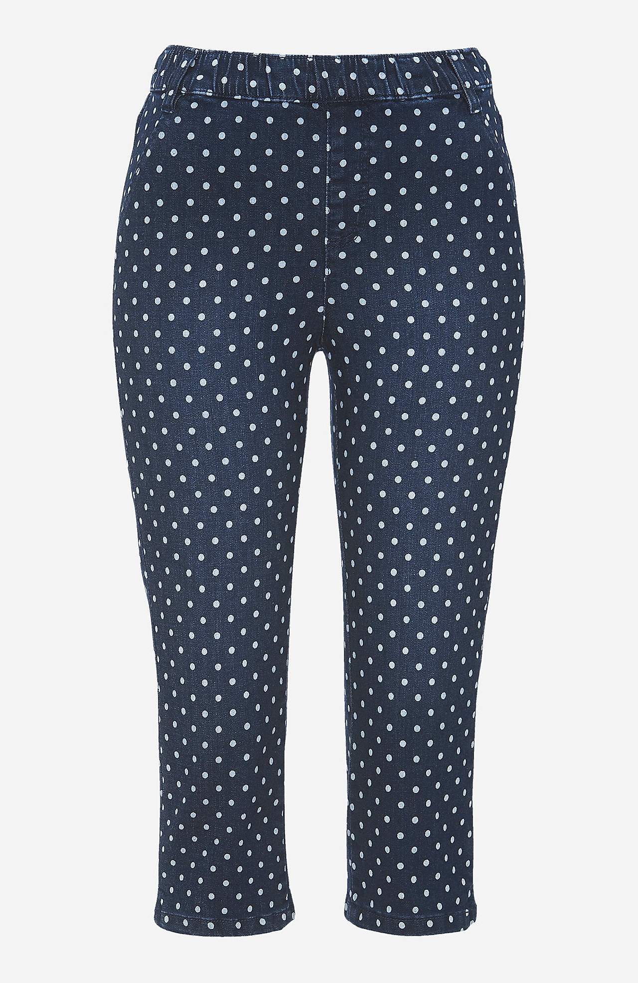 Comfortable, dotted capri jegging