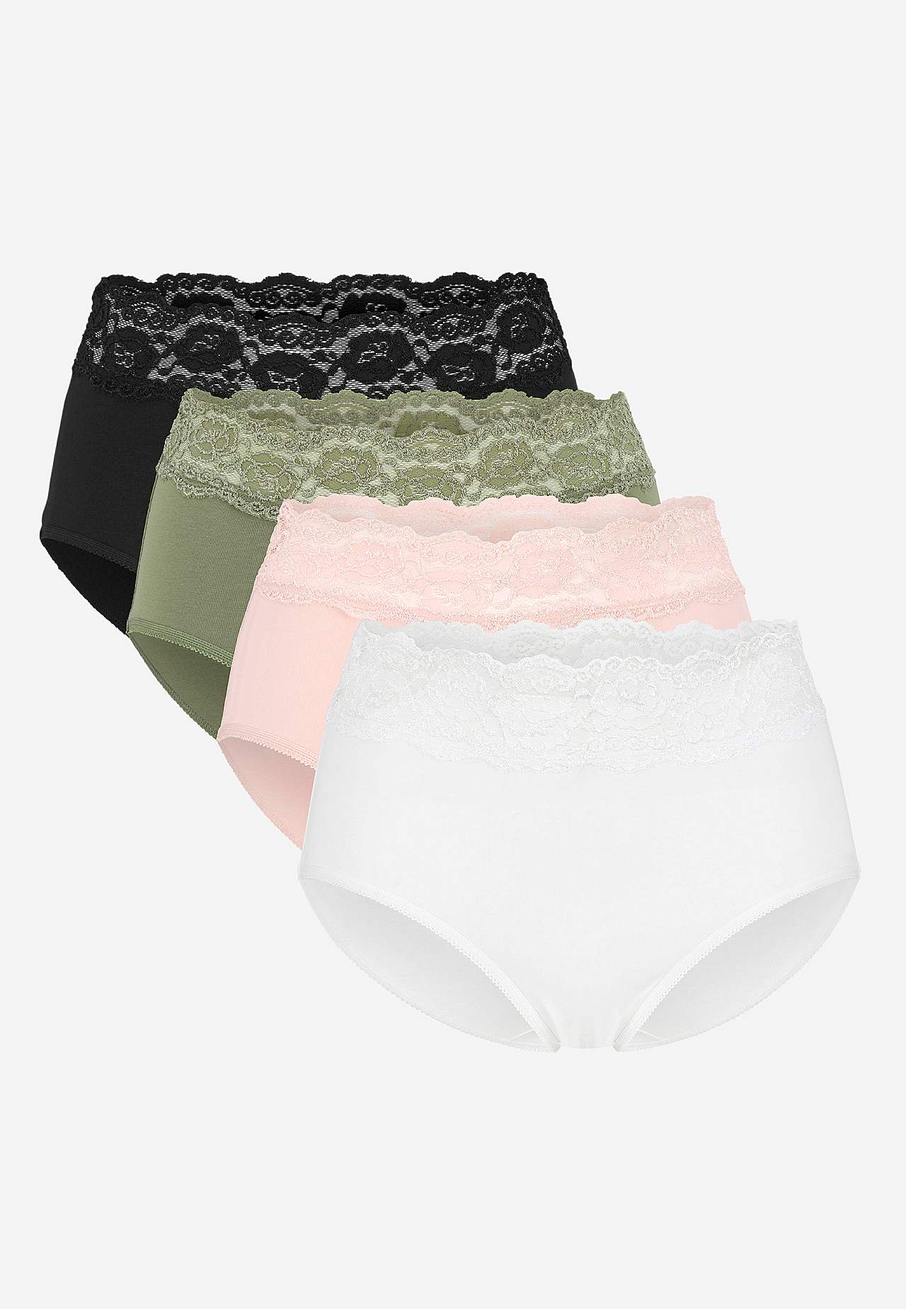 Midi briefs in cotton 4-pack