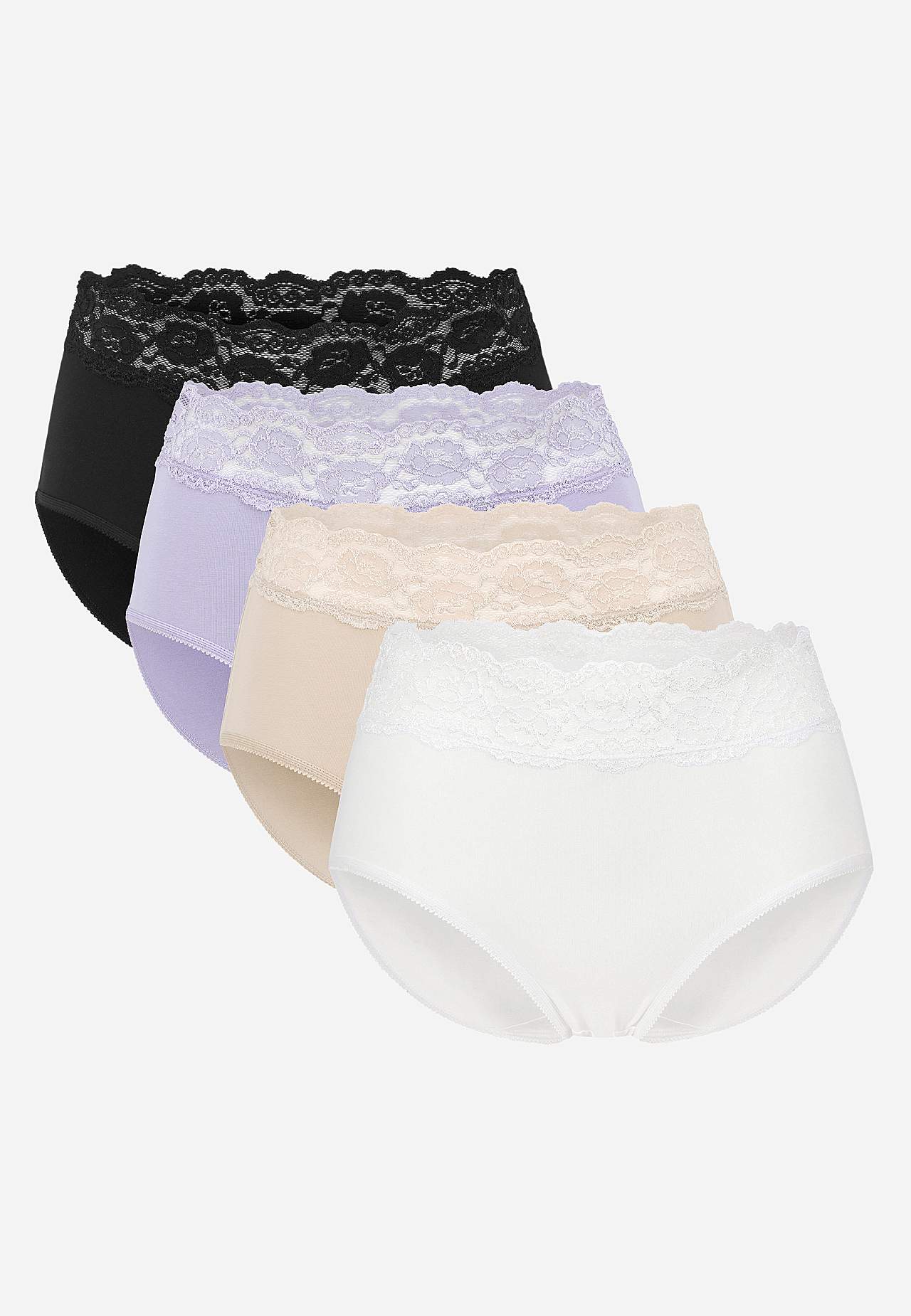 Midi briefs in cotton 4-pack