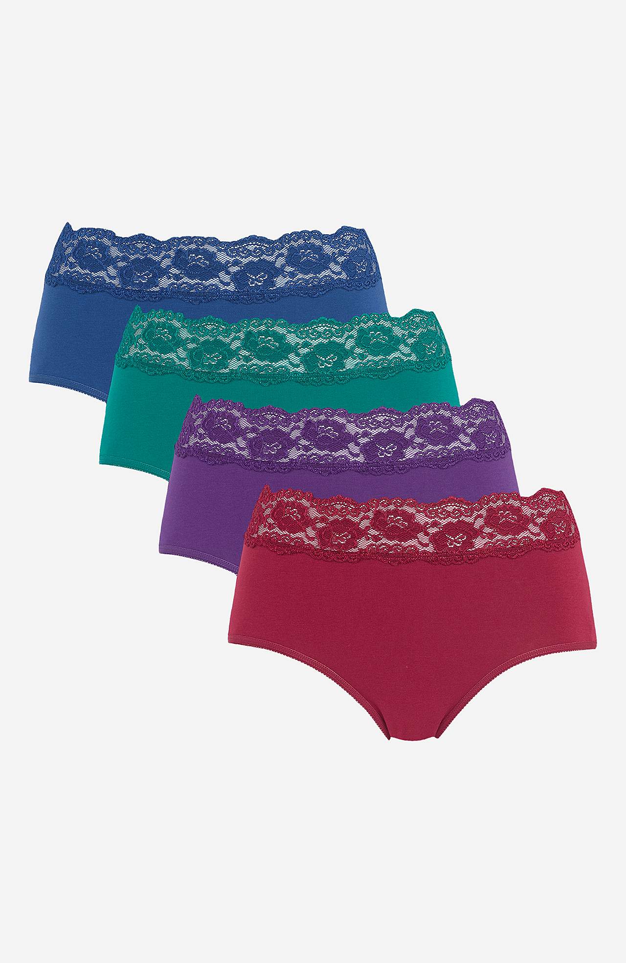 Midi briefs in cotton 4-pack