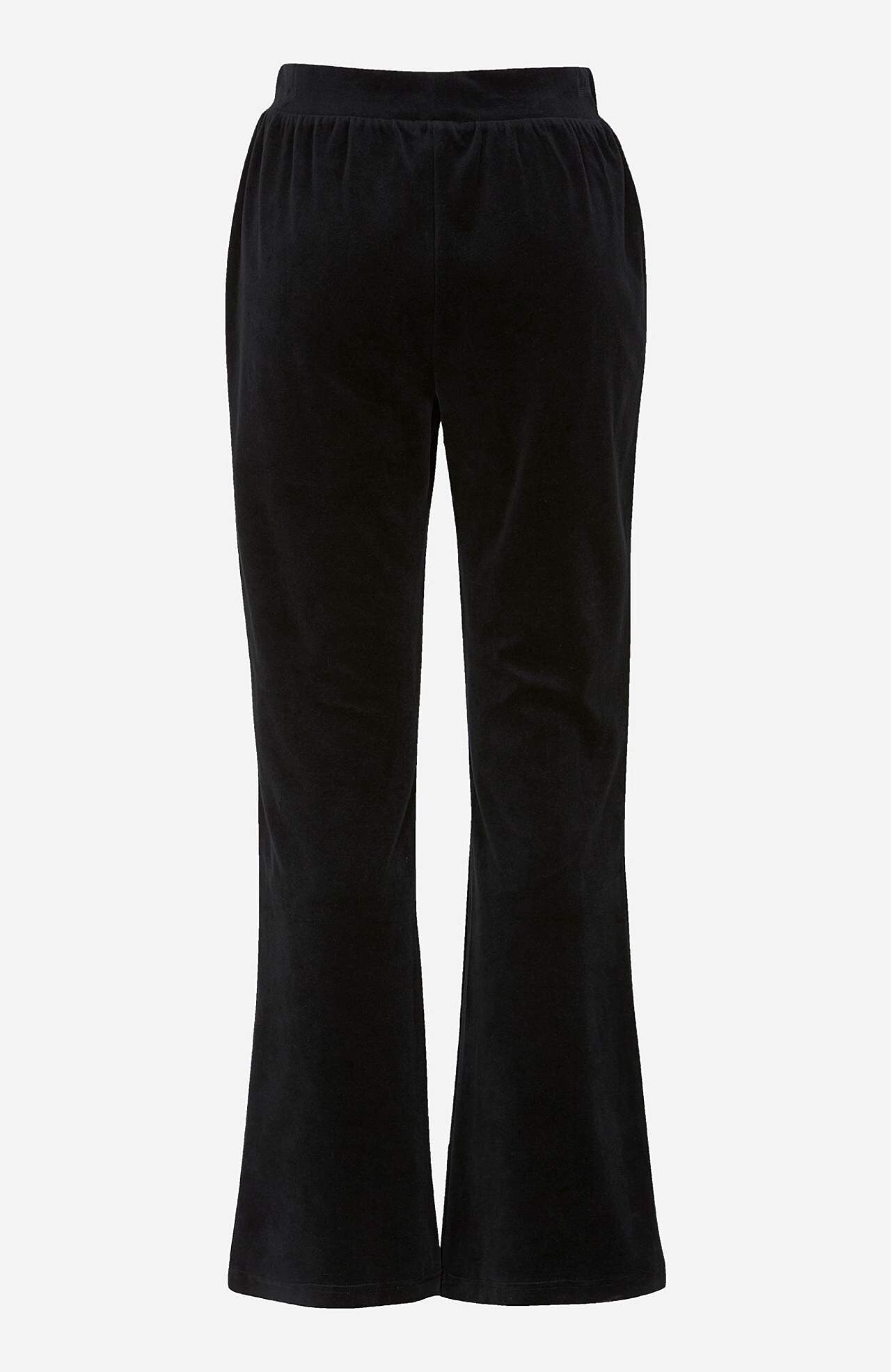 Velour trousers with bootcut Wilma