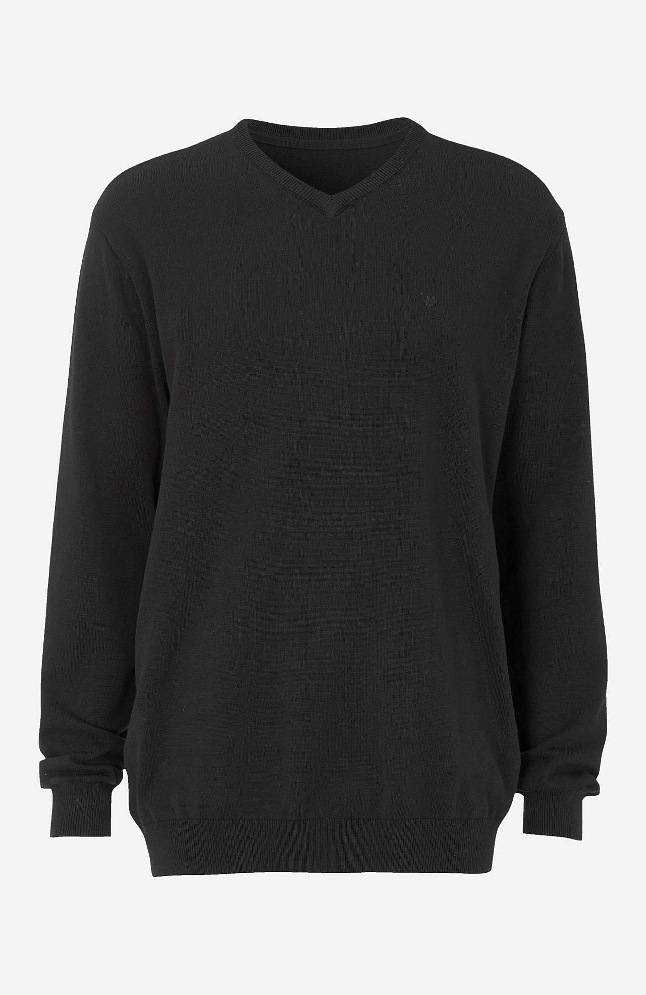 Long-sleeved jumper with v neckline