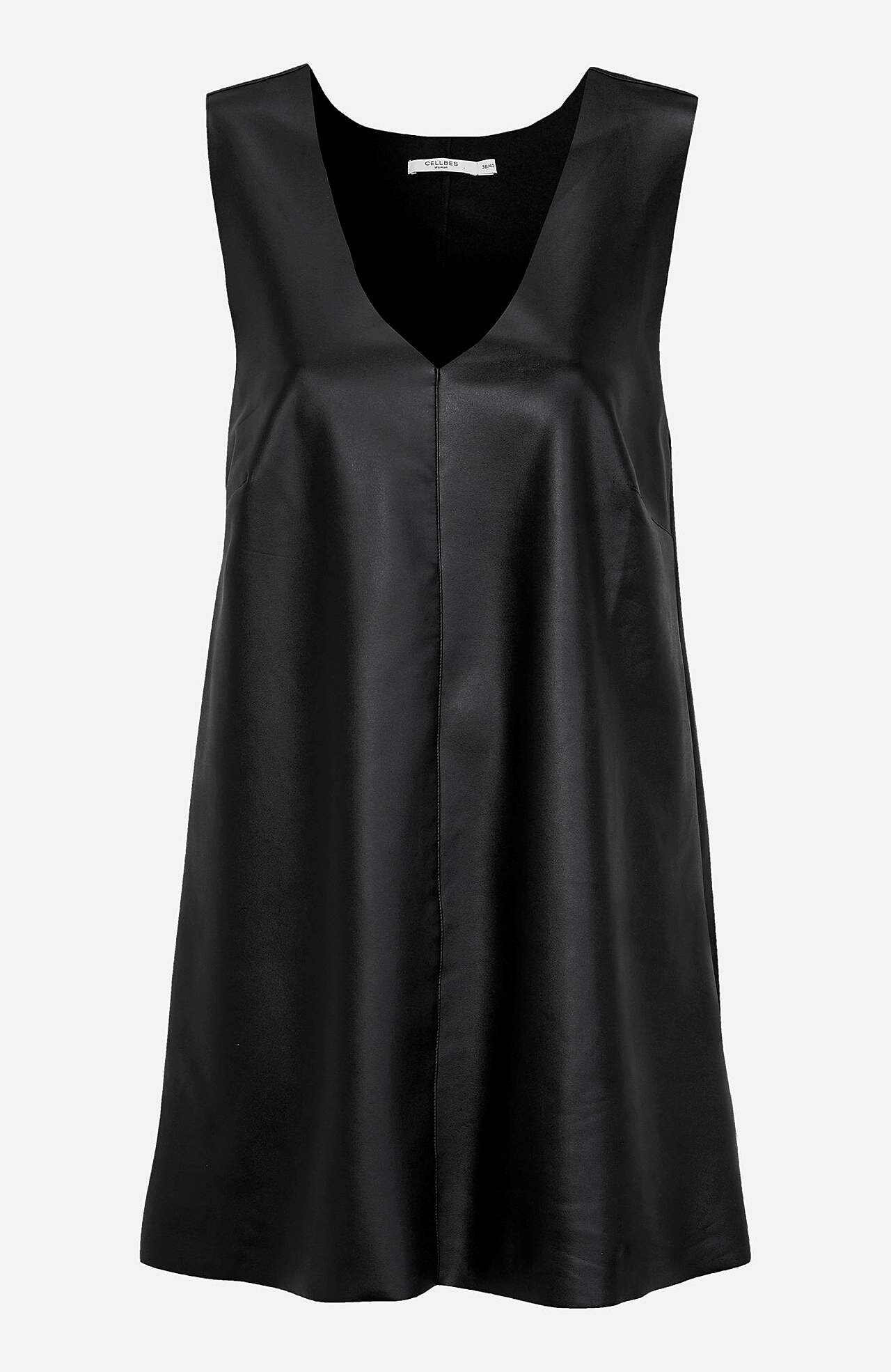 Sleeveless tunic in PU