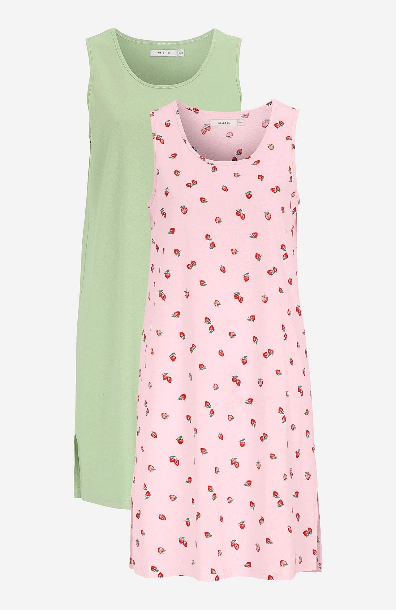 Sleeveless nightdress Svea 2-pack