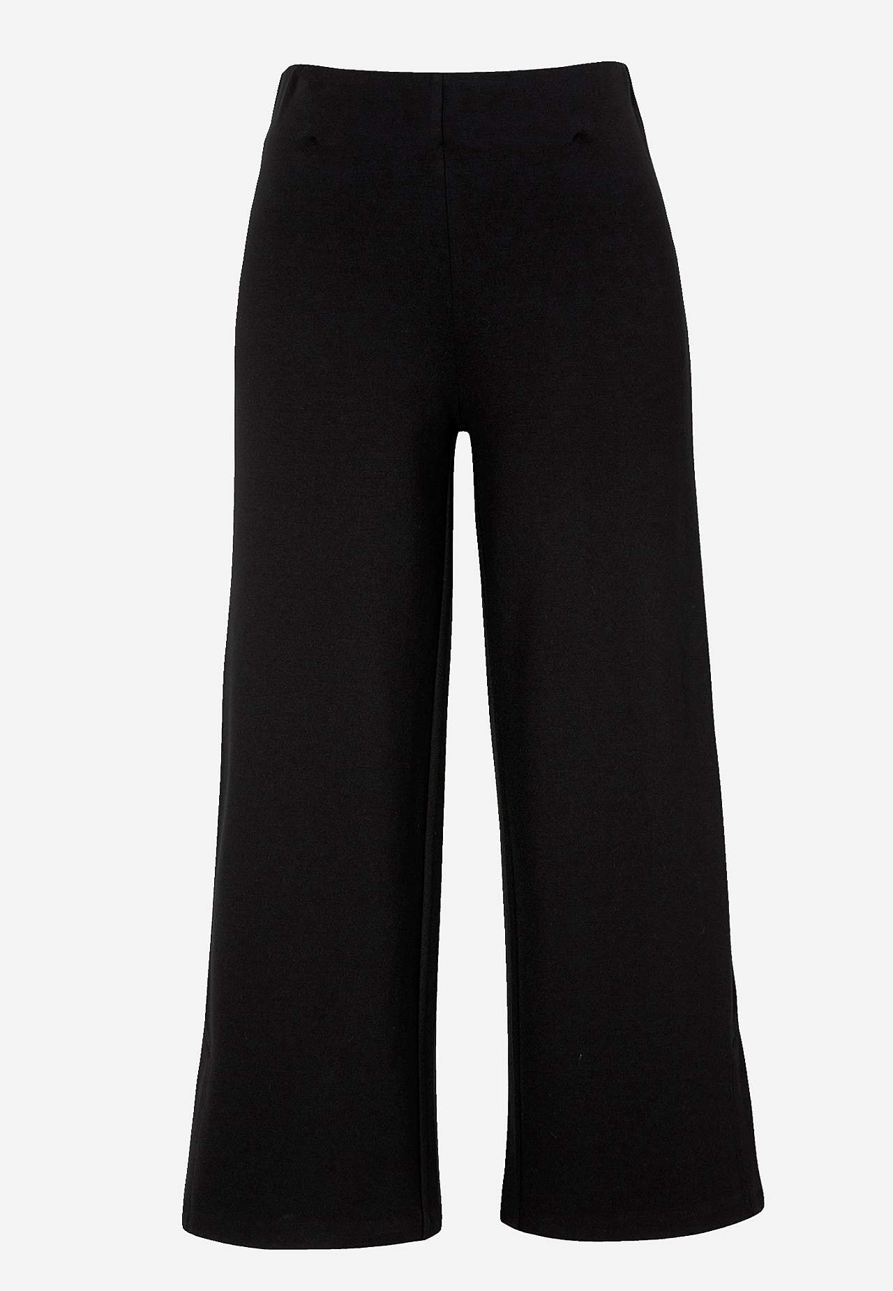 Culotte trousers in firm tricot