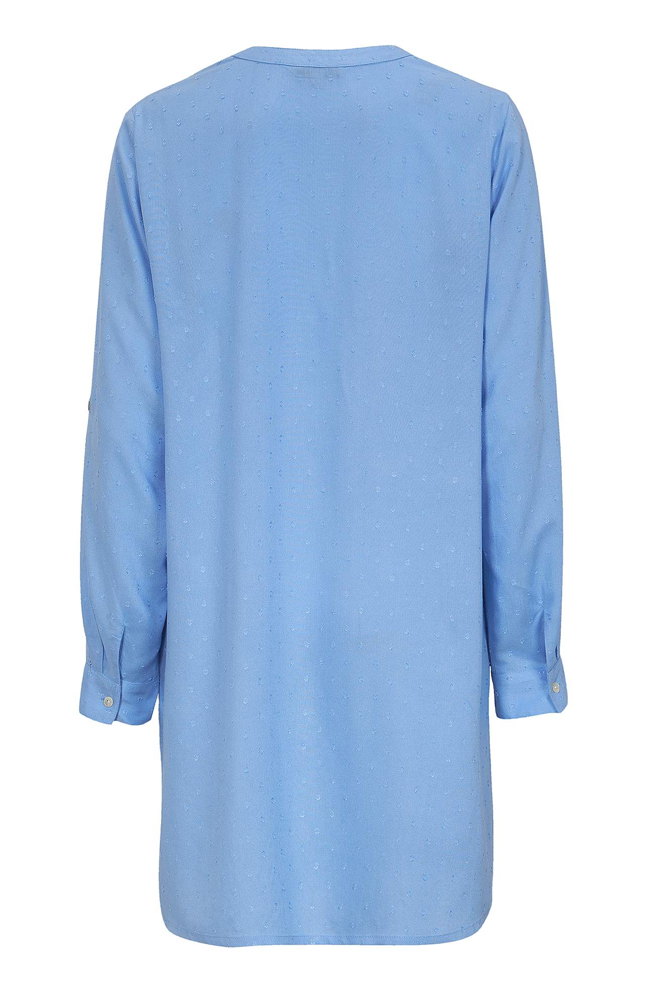 Viscose long shirt with structure