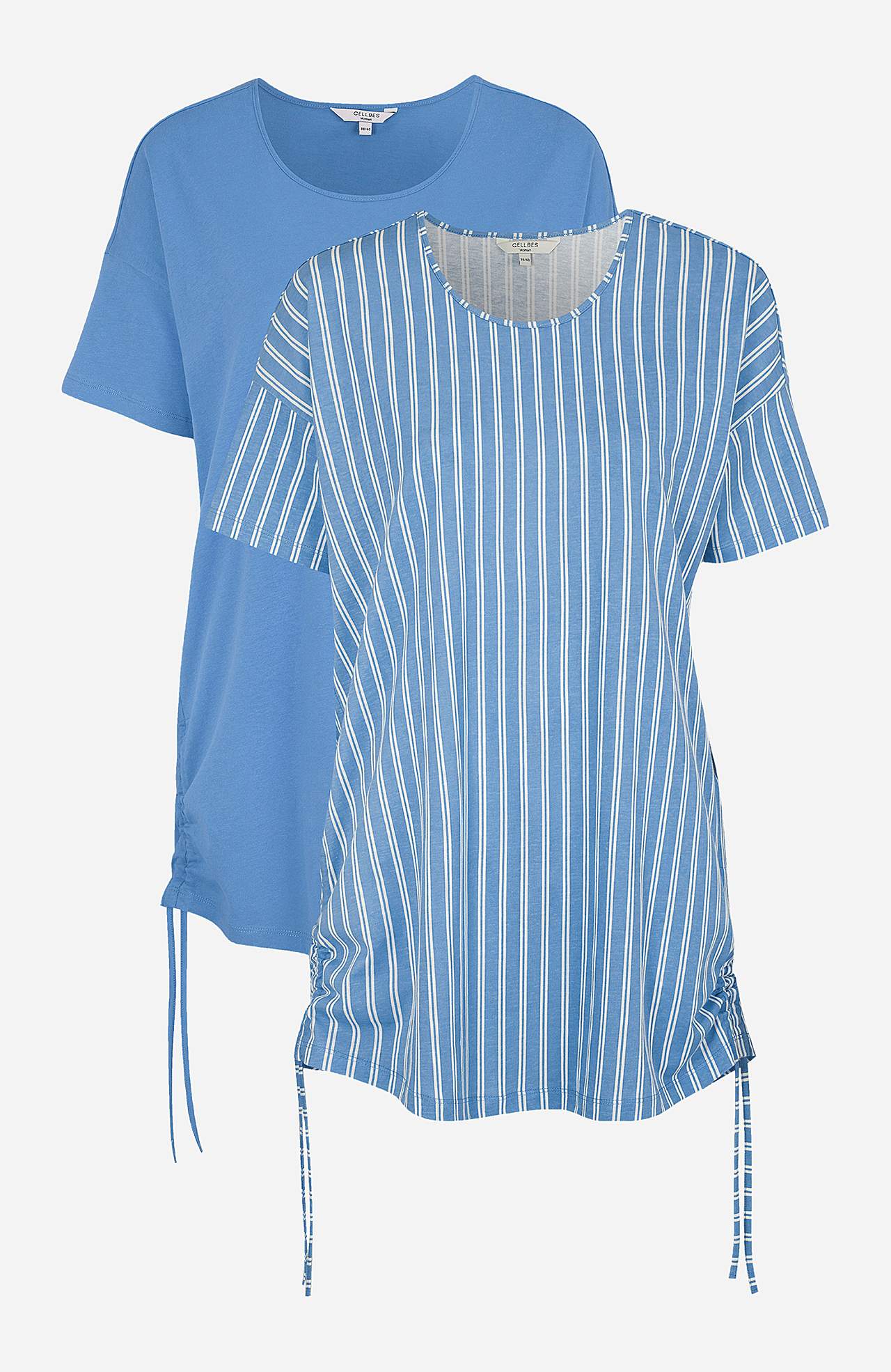 Long top with drawstring at the sides Vilde 2-pack