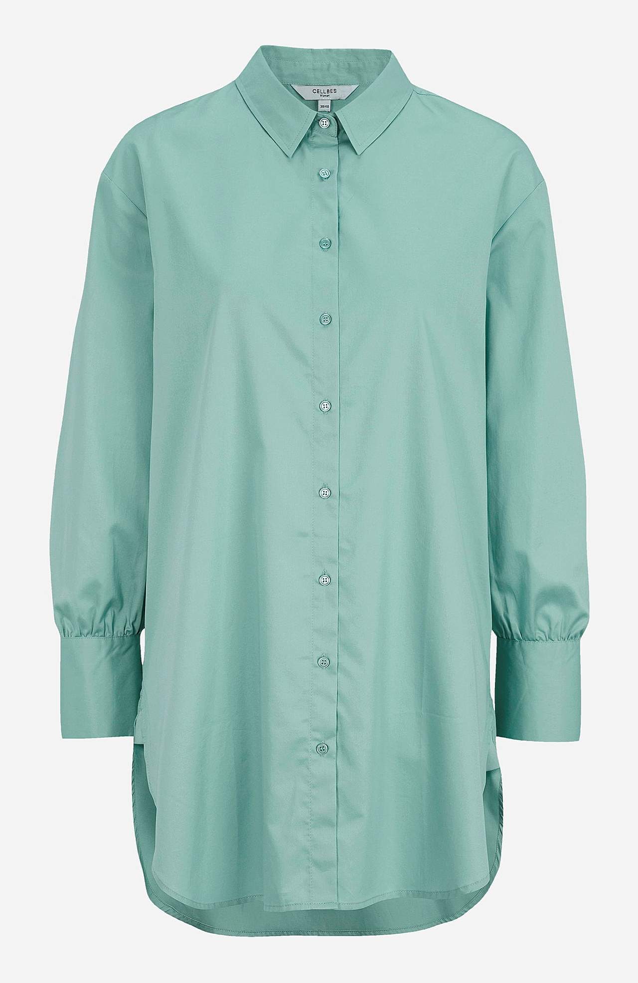 Long shirt in cottonsatin Cora