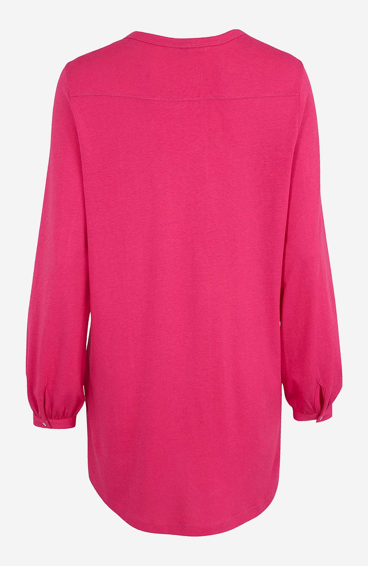 Jersey tuniq with v-neck cut