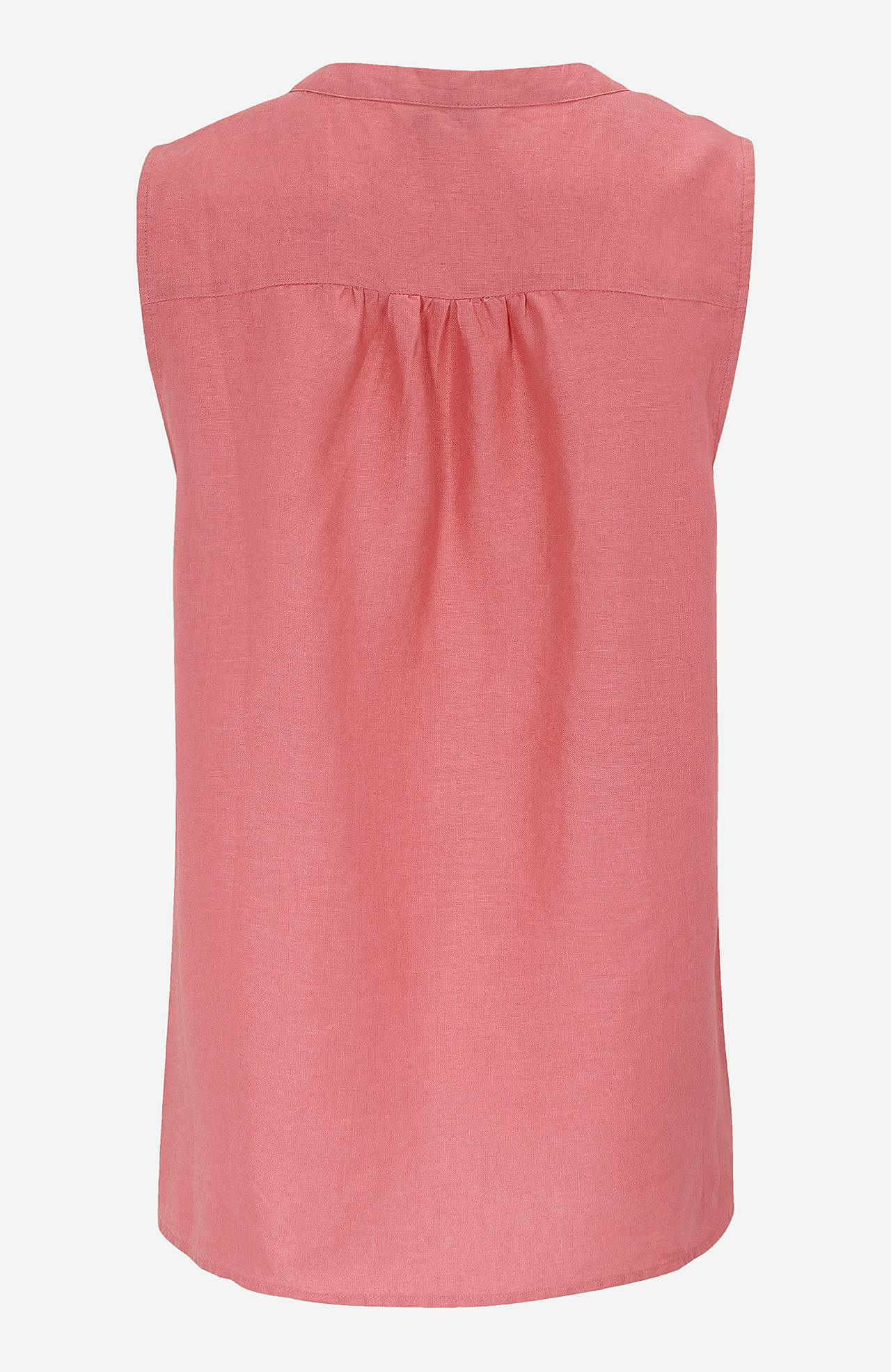 Linen Premium blouse with sleeveless design