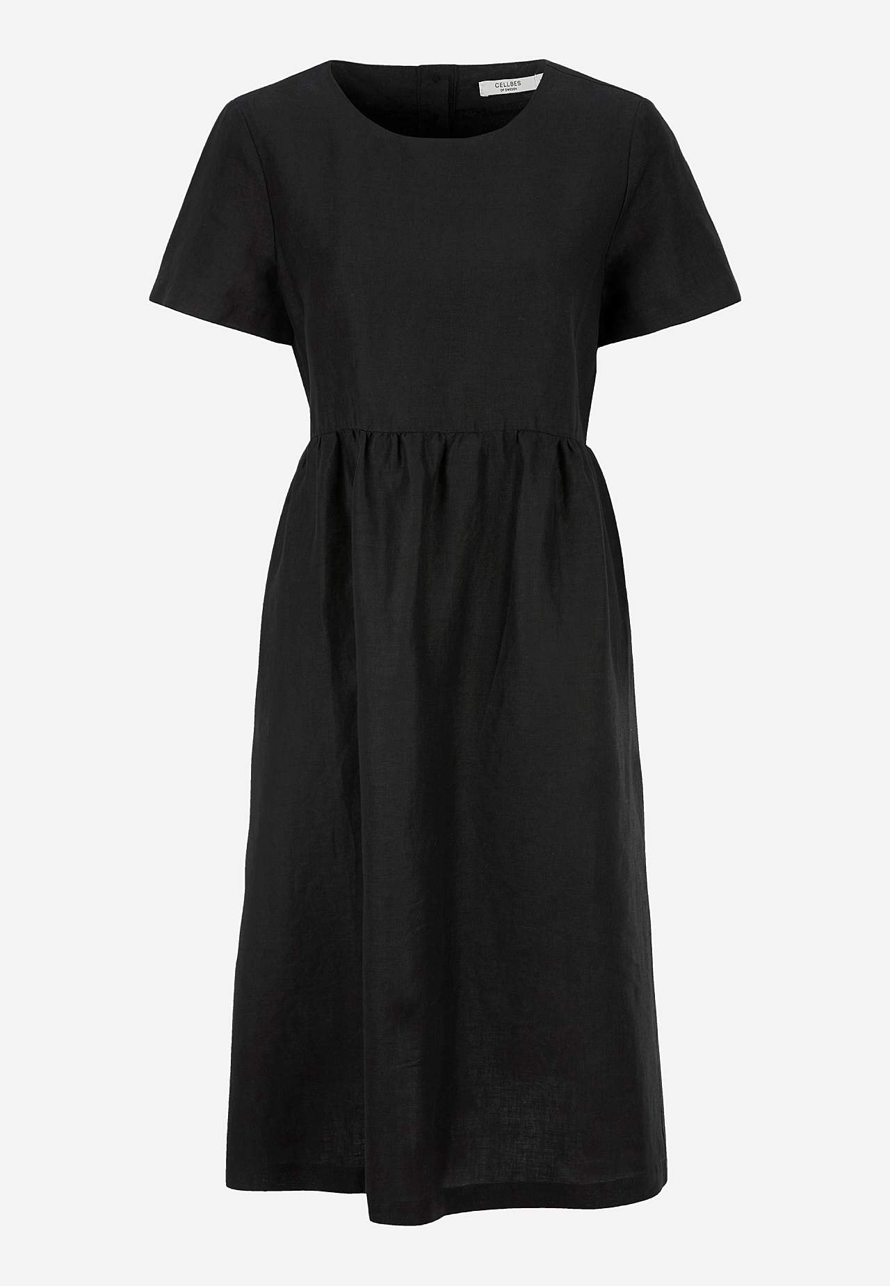 Linen Premium dress with short sleeve