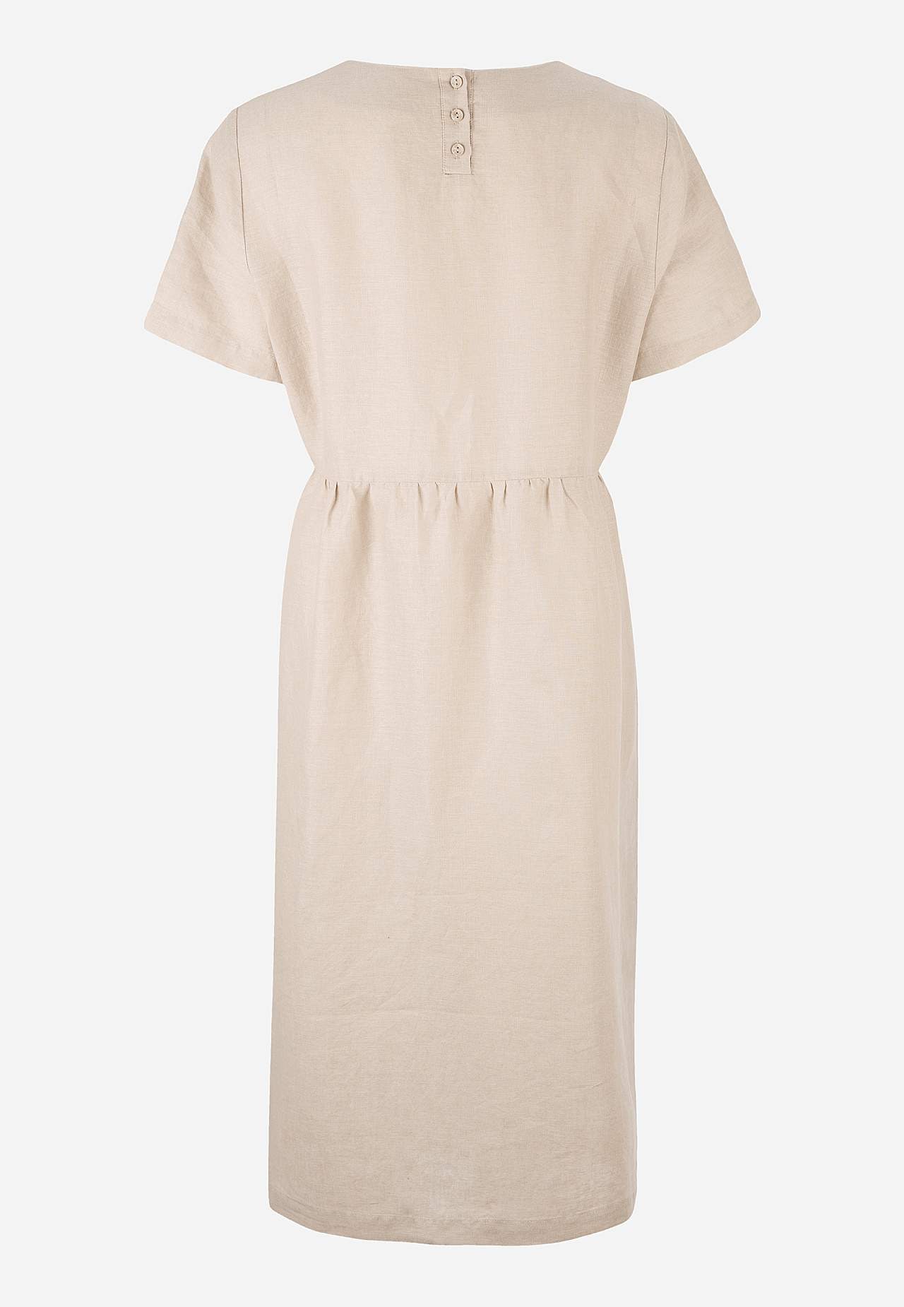 Linen Premium dress with short sleeve