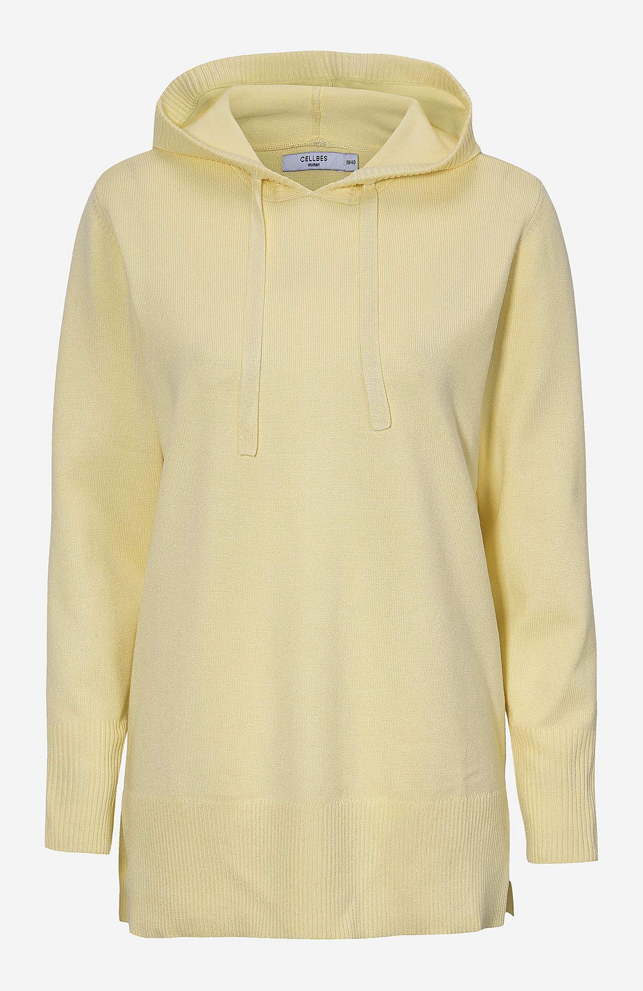 Fine-knitted, long hoodie Malva