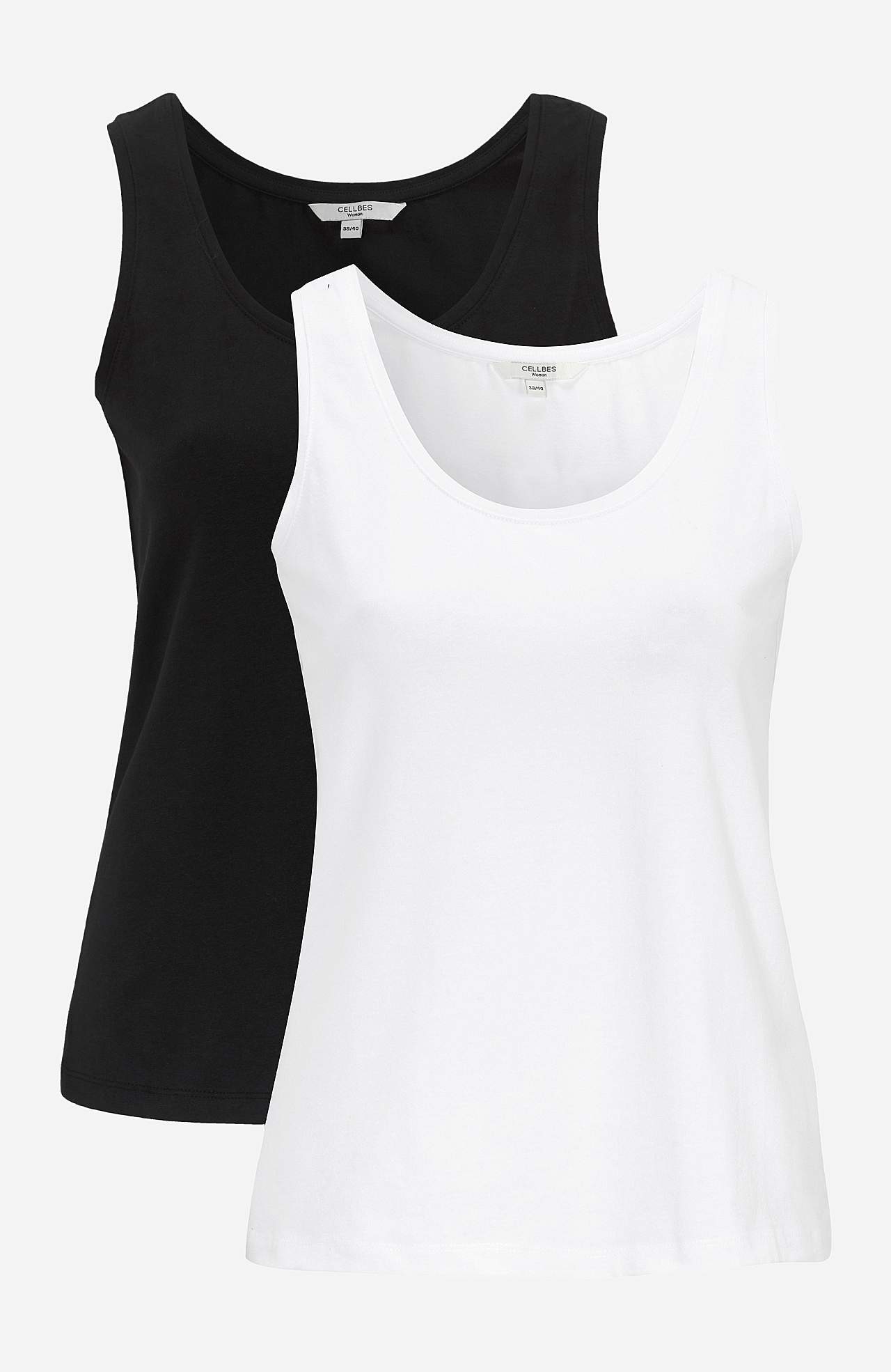 Chemise in soft, organic cotton 2-pack