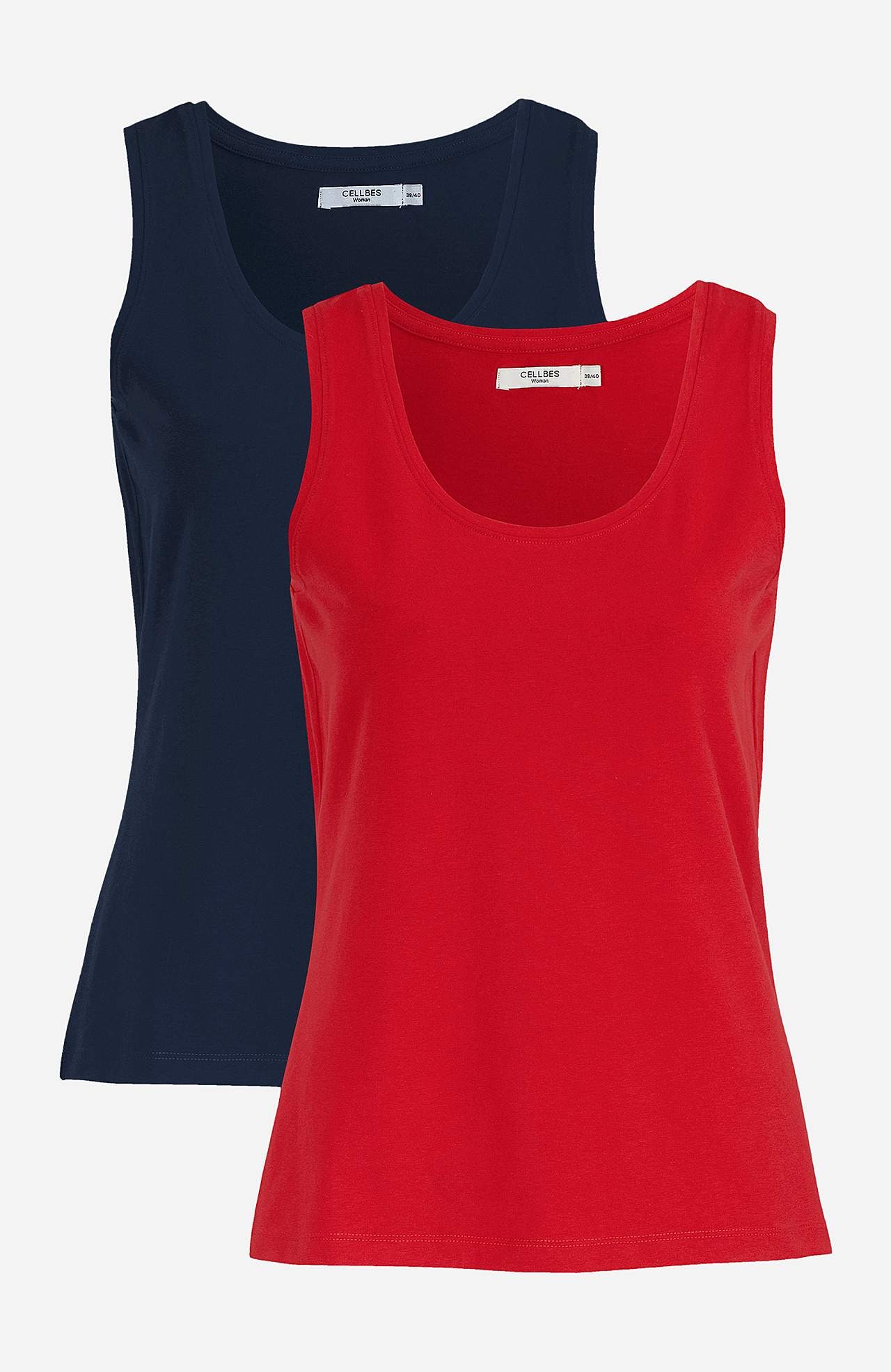 Chemise in soft, organic cotton 2-pack