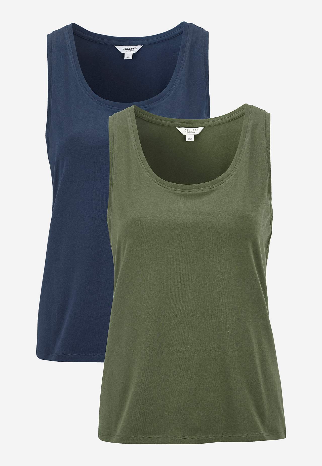 Chemise in soft, organic cotton 2-pack