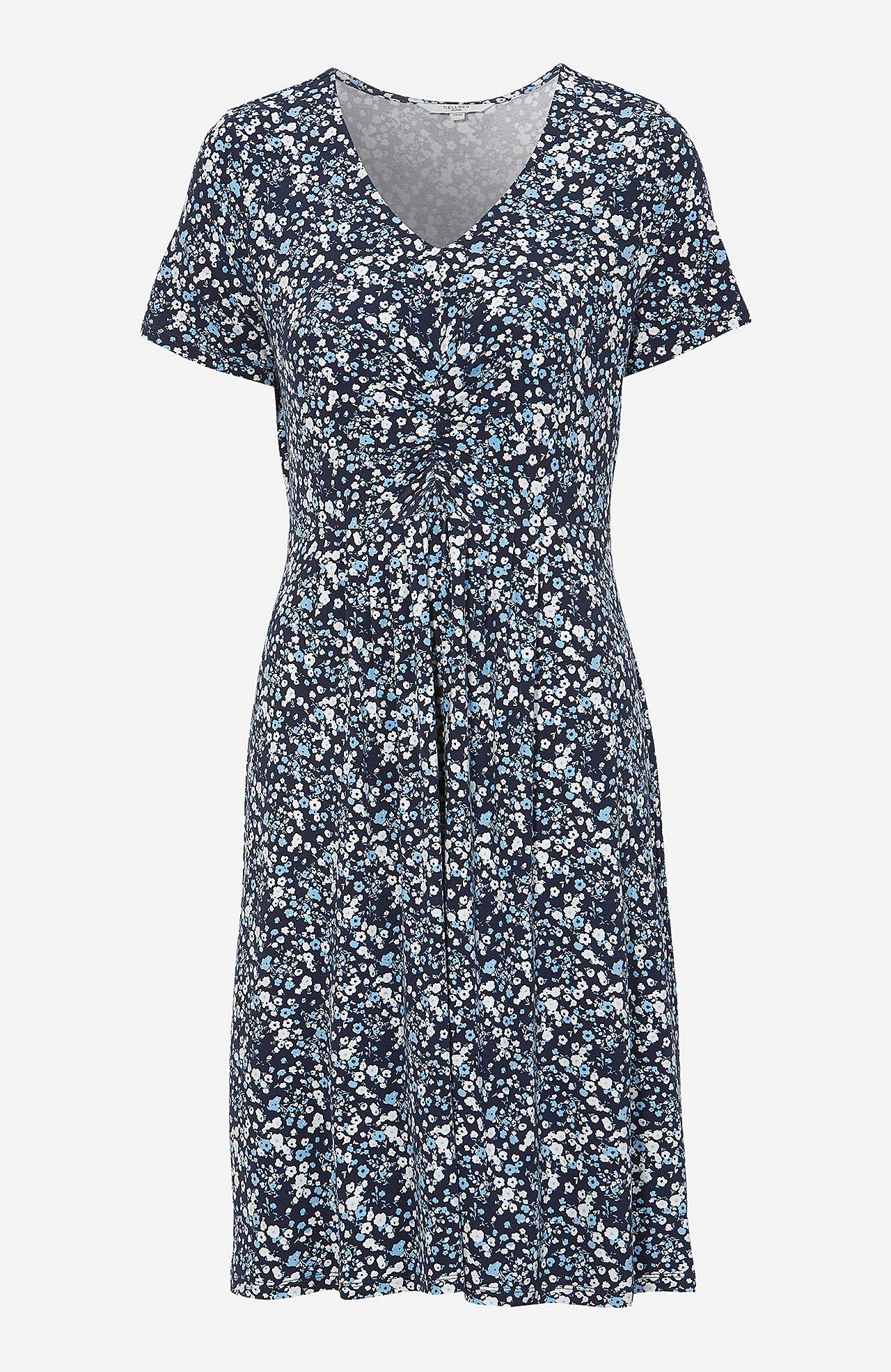 Patterned, short-sleeved jersey dress Jenna