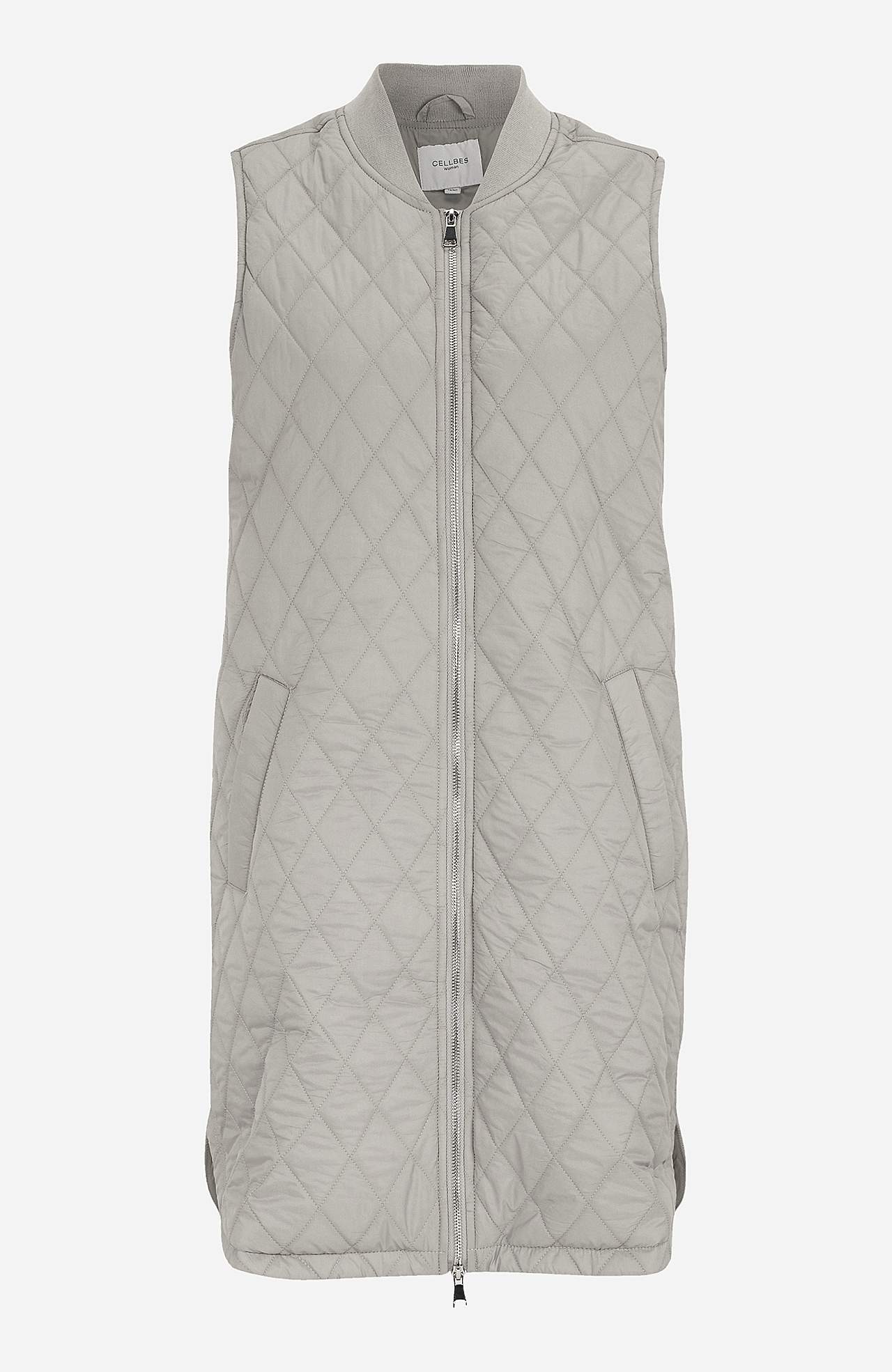 Quilted, long waistcoat Lena