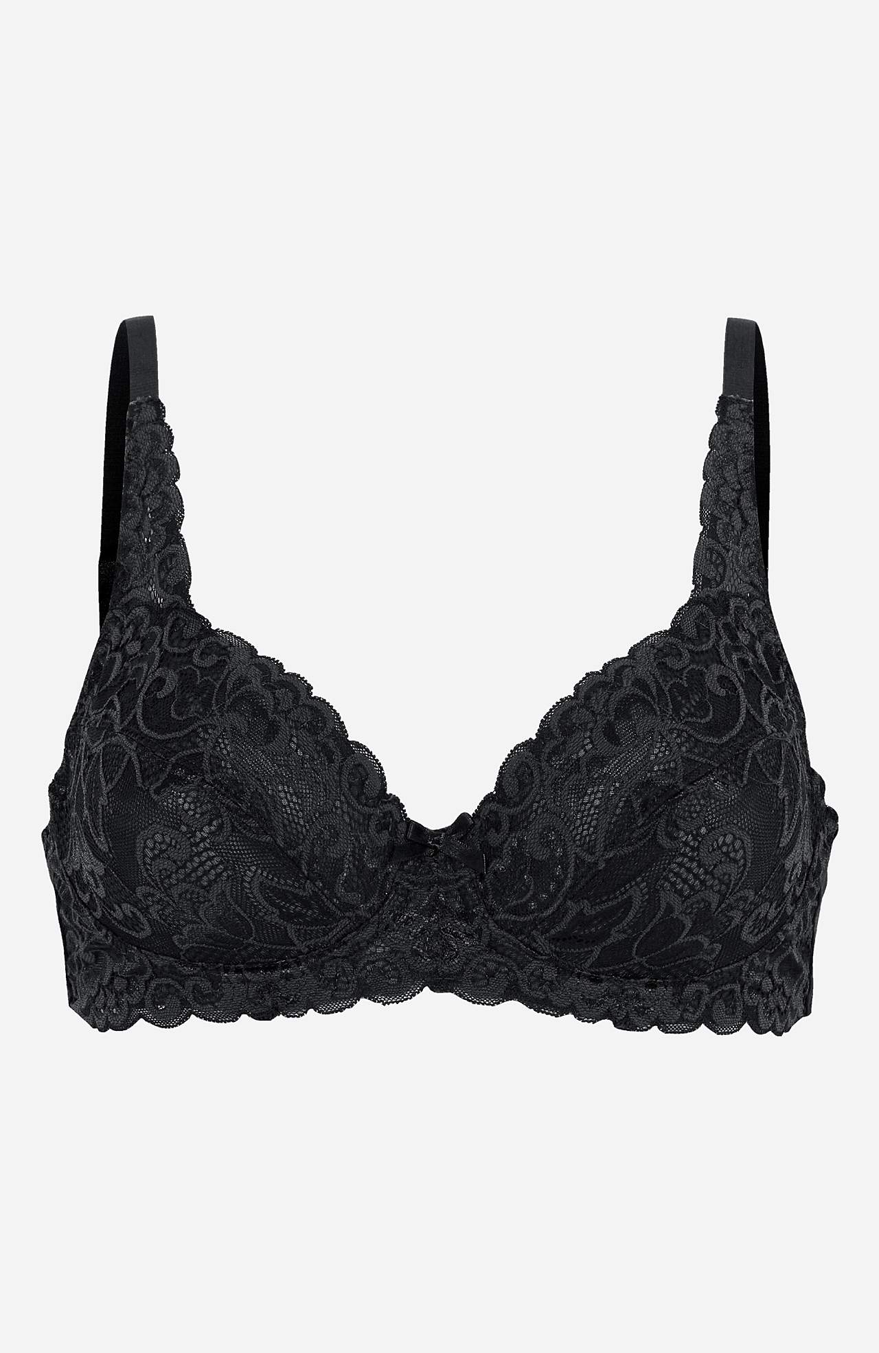 Underwired lace bra