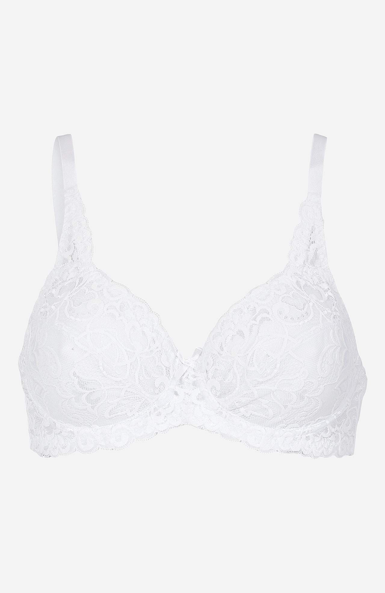 Underwired lace bra