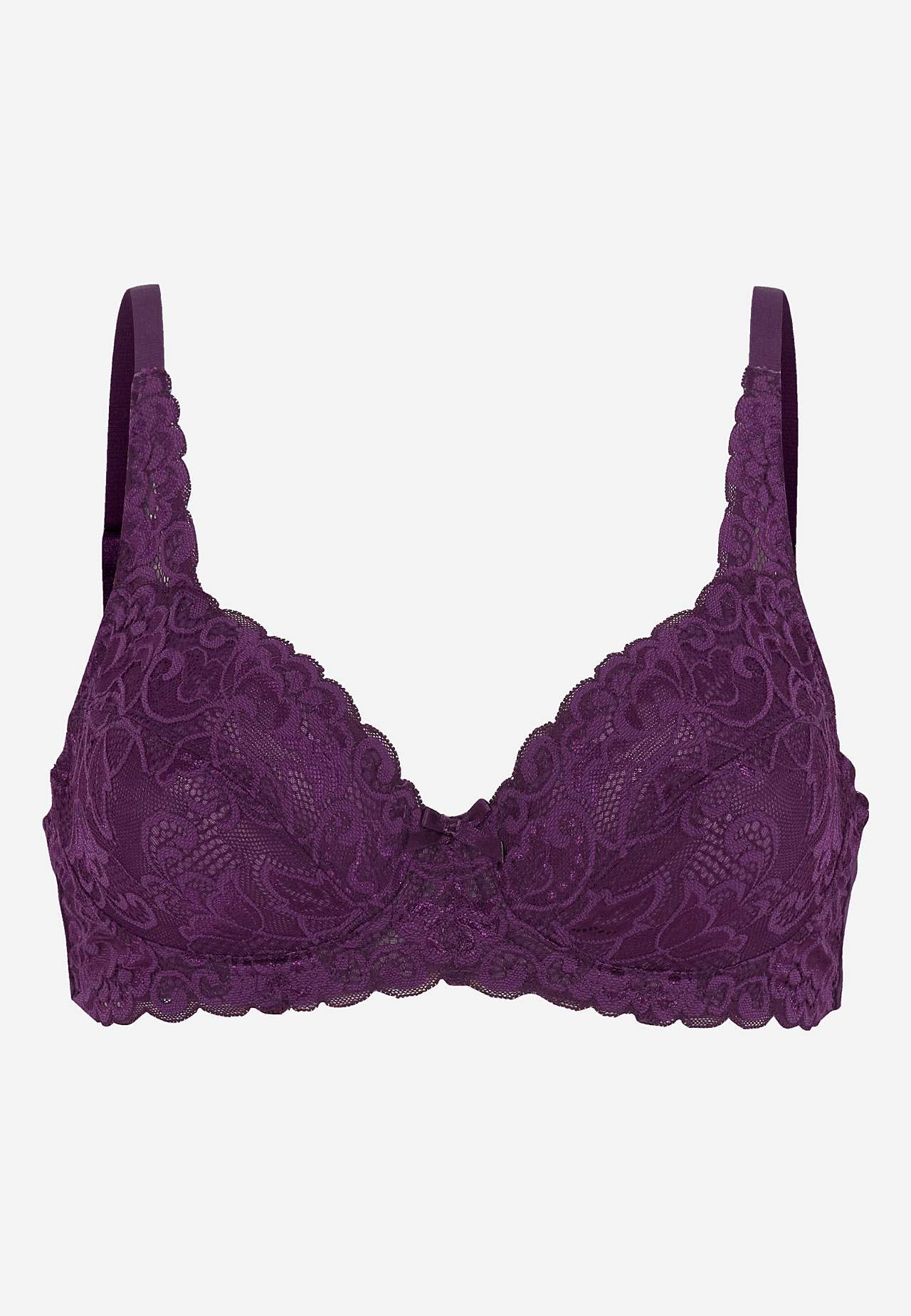 Underwired lace bra
