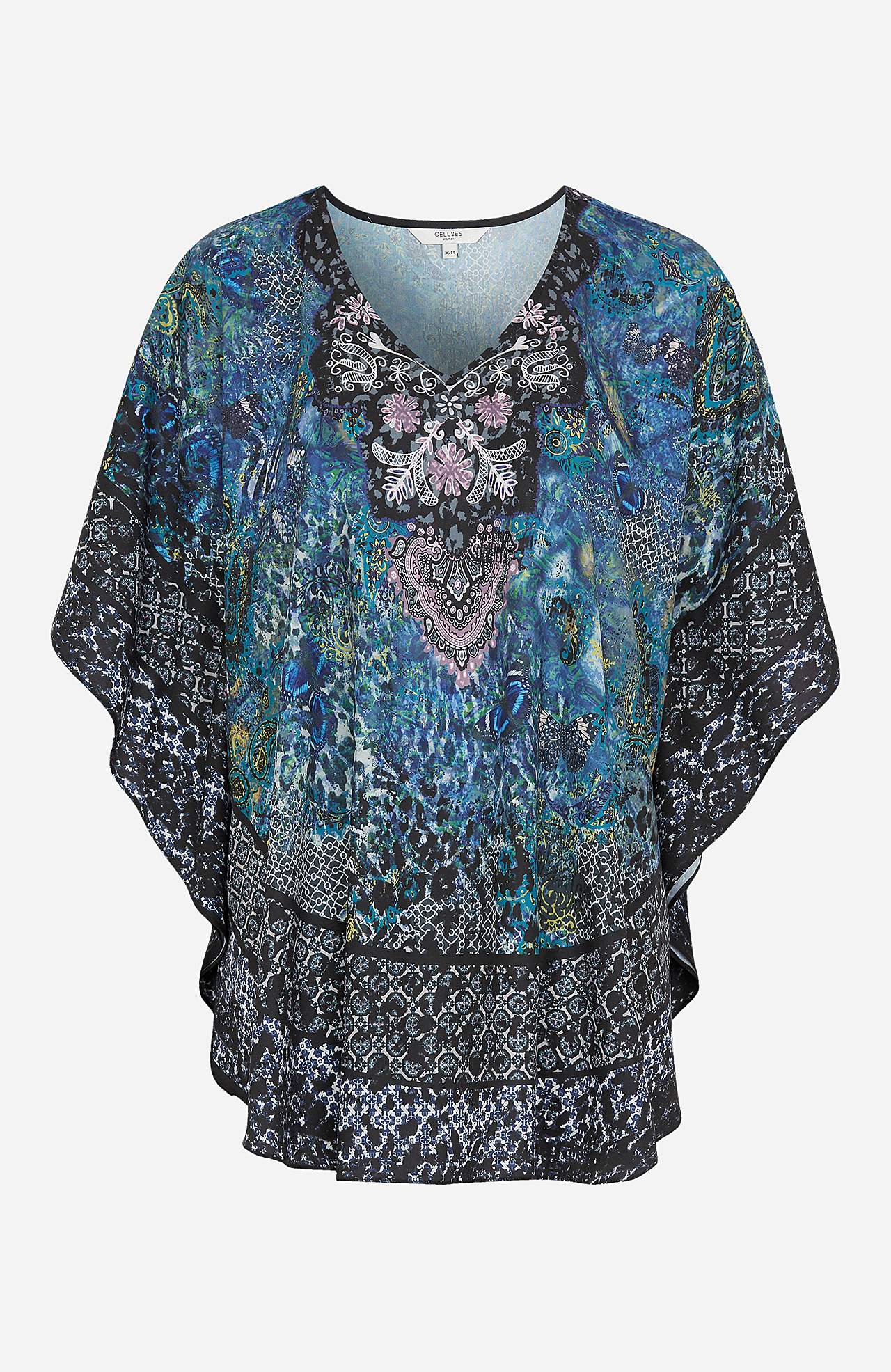 Tunic with butterfly sleeves
