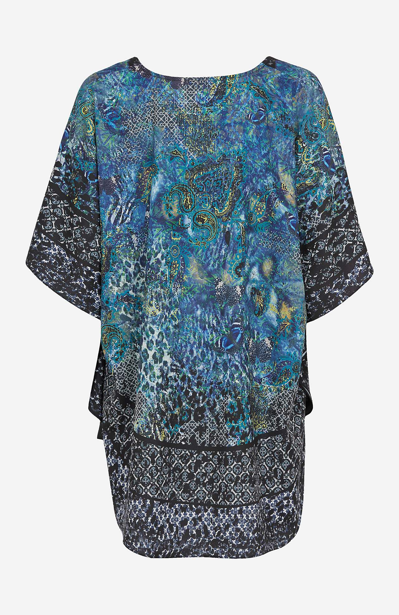Tunic with butterfly sleeves