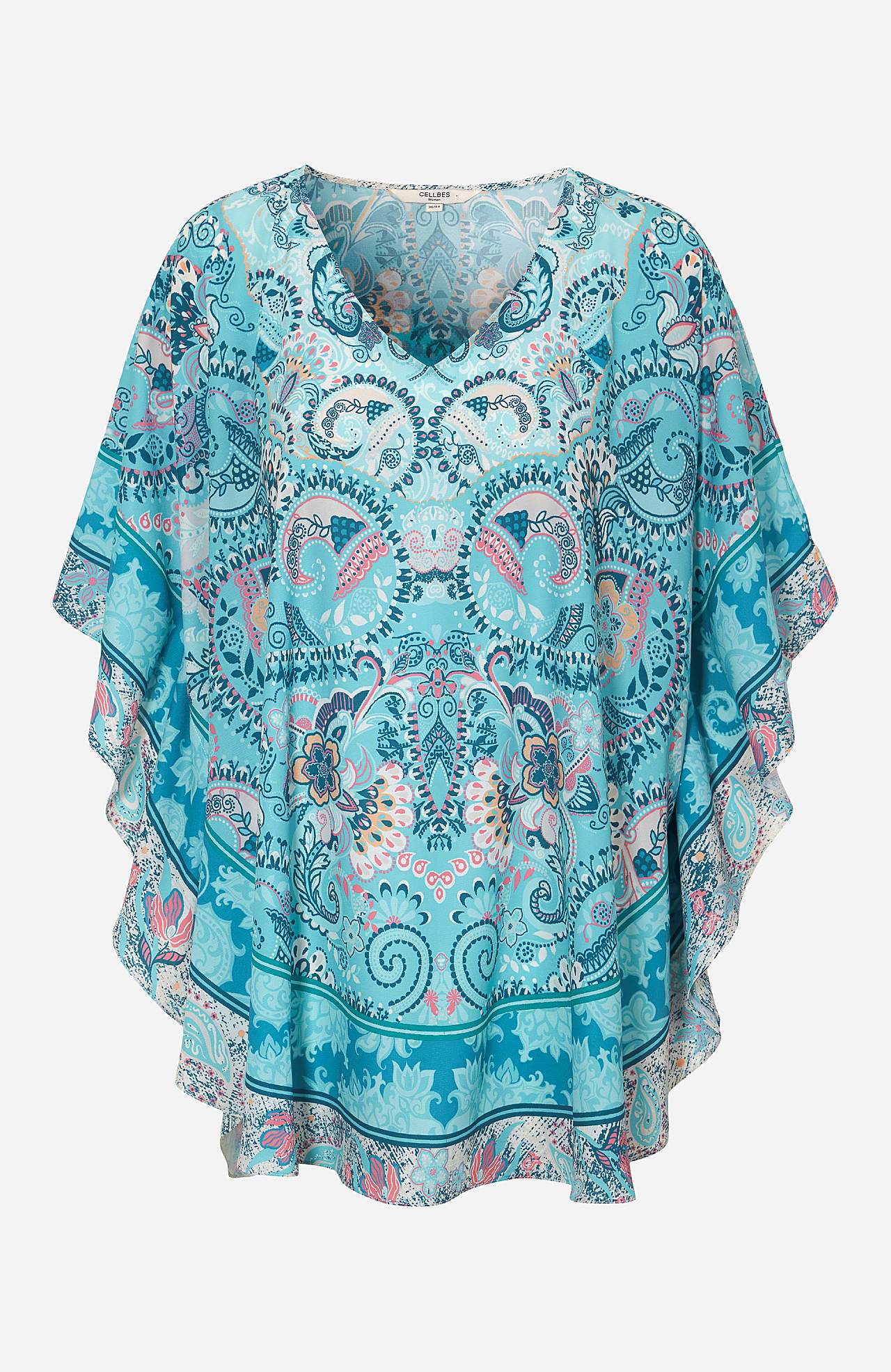 Tunic with butterfly sleeves