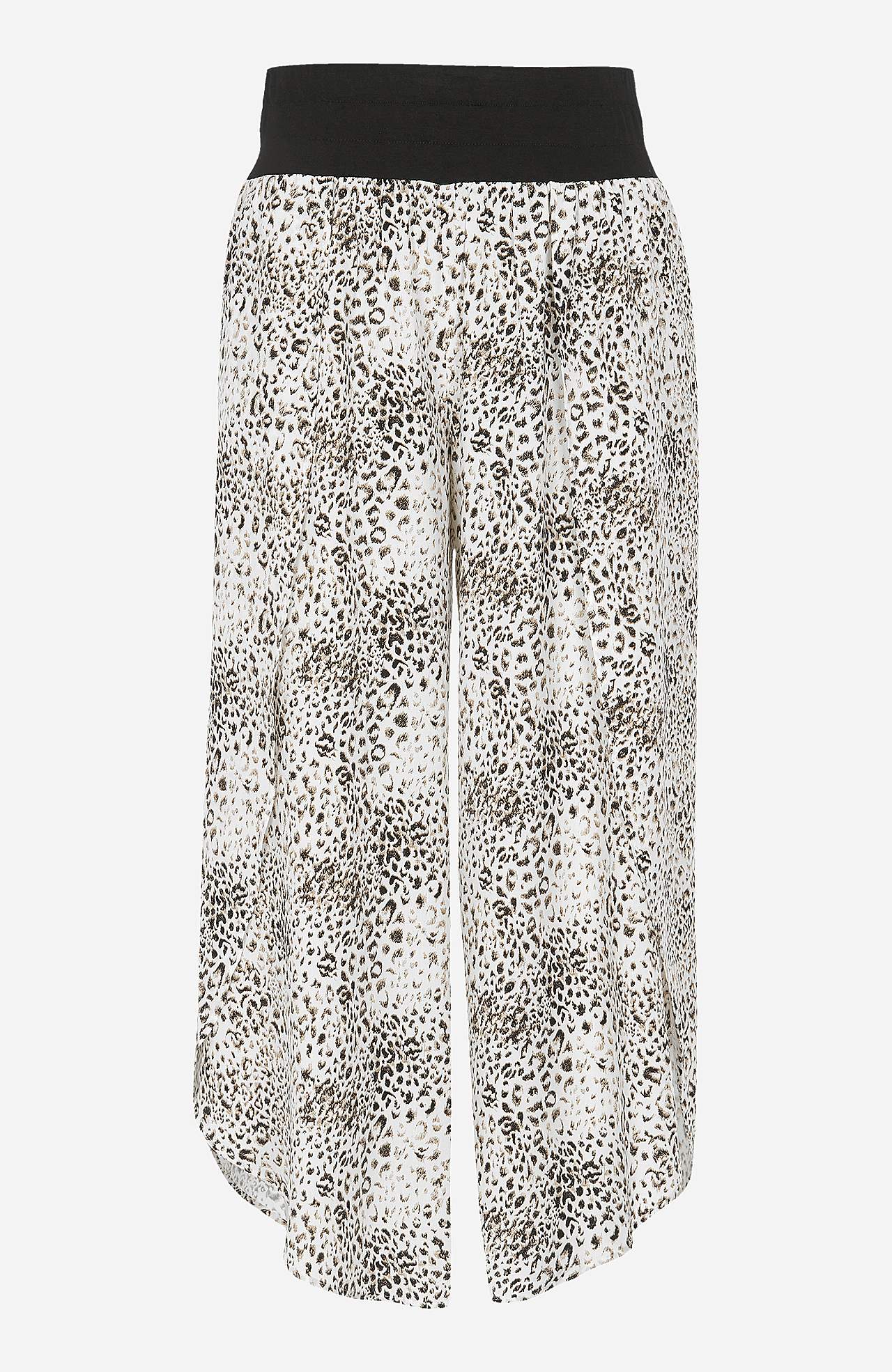 Patterned culotte trousers