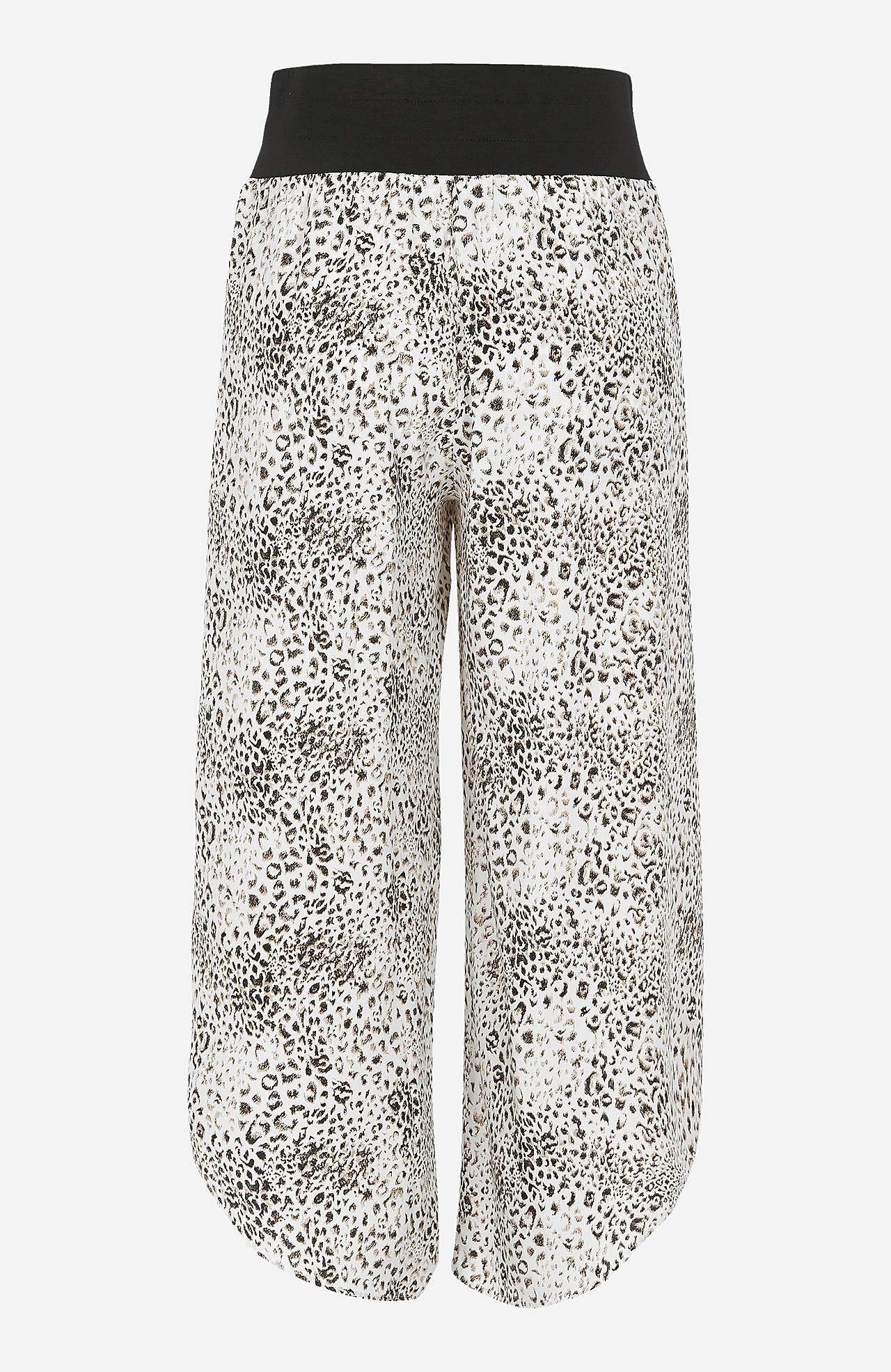 Patterned culotte trousers