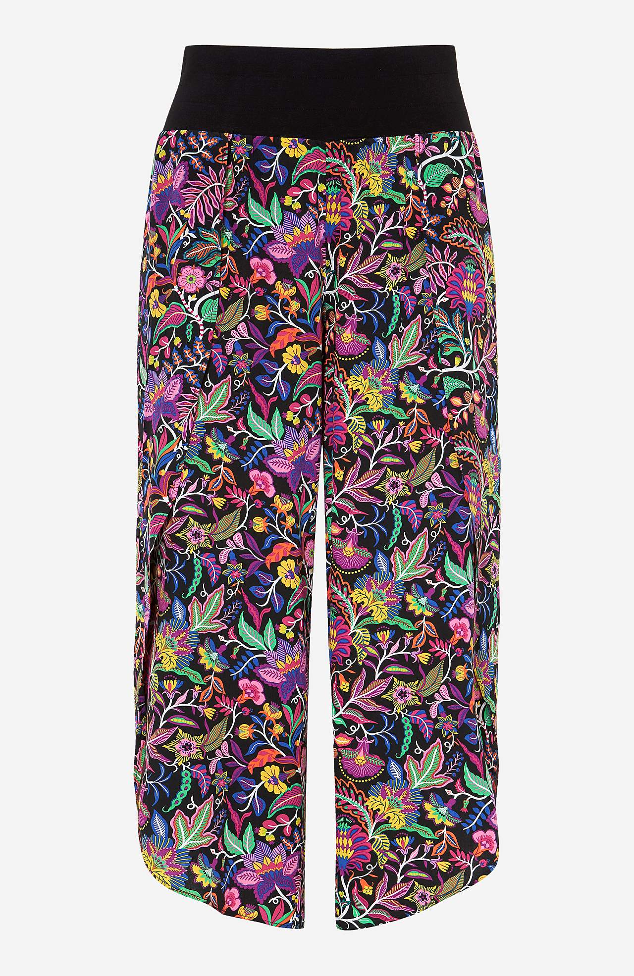 Patterned culotte trousers