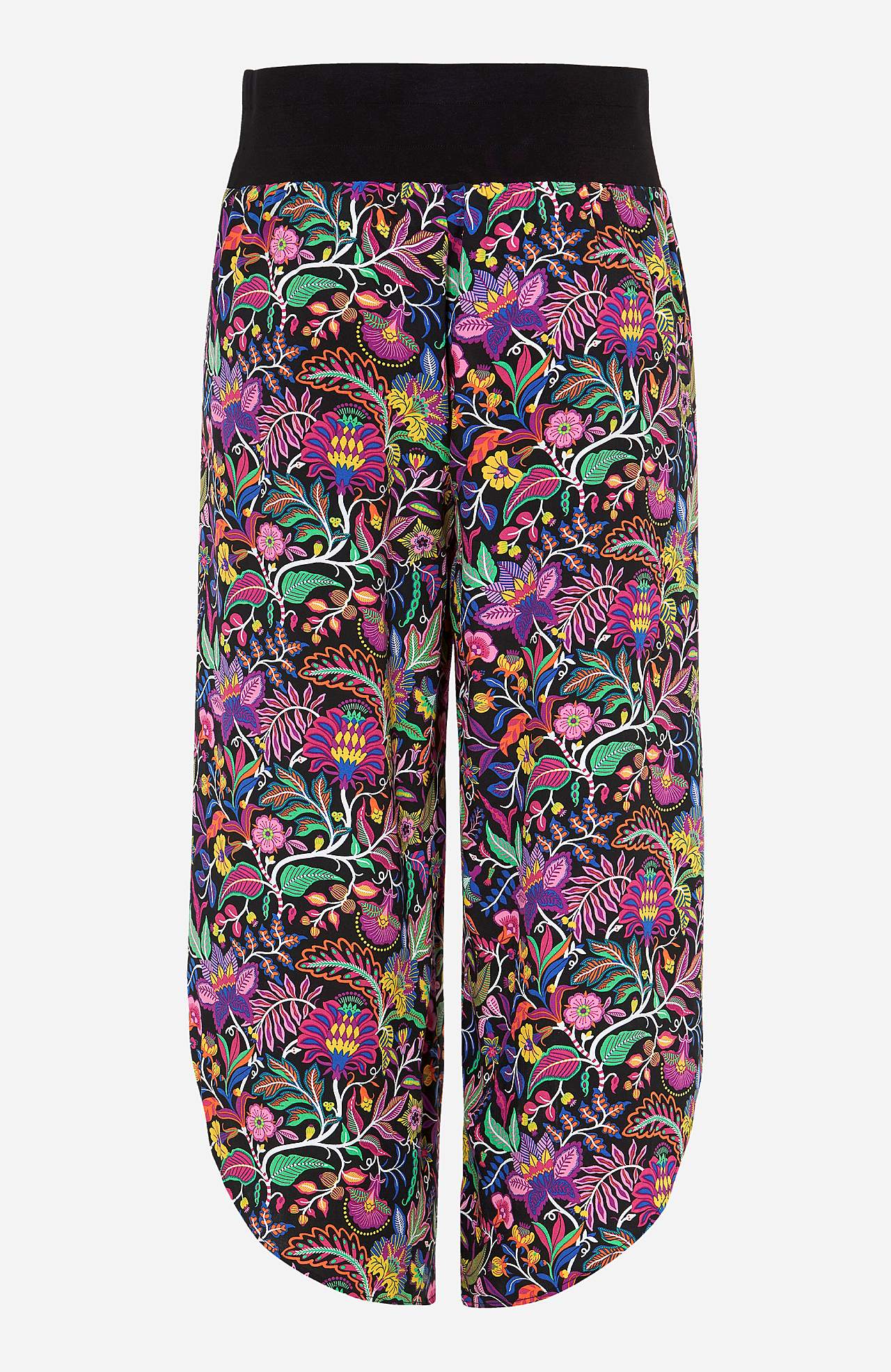 Patterned culotte trousers