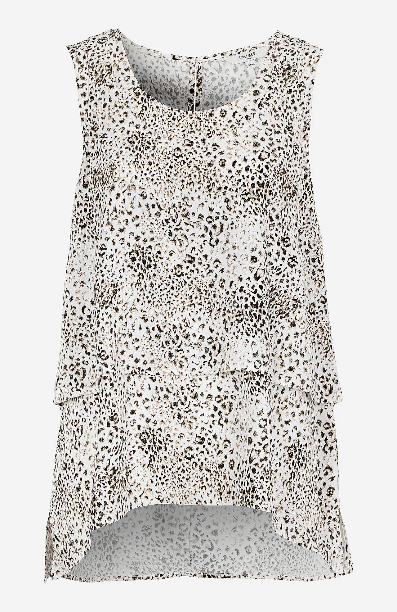 Patterned, two-in-one blouse