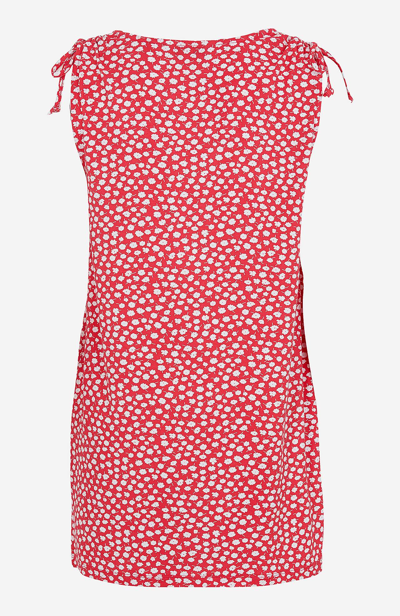 Patterned jersey tuniq with tie design