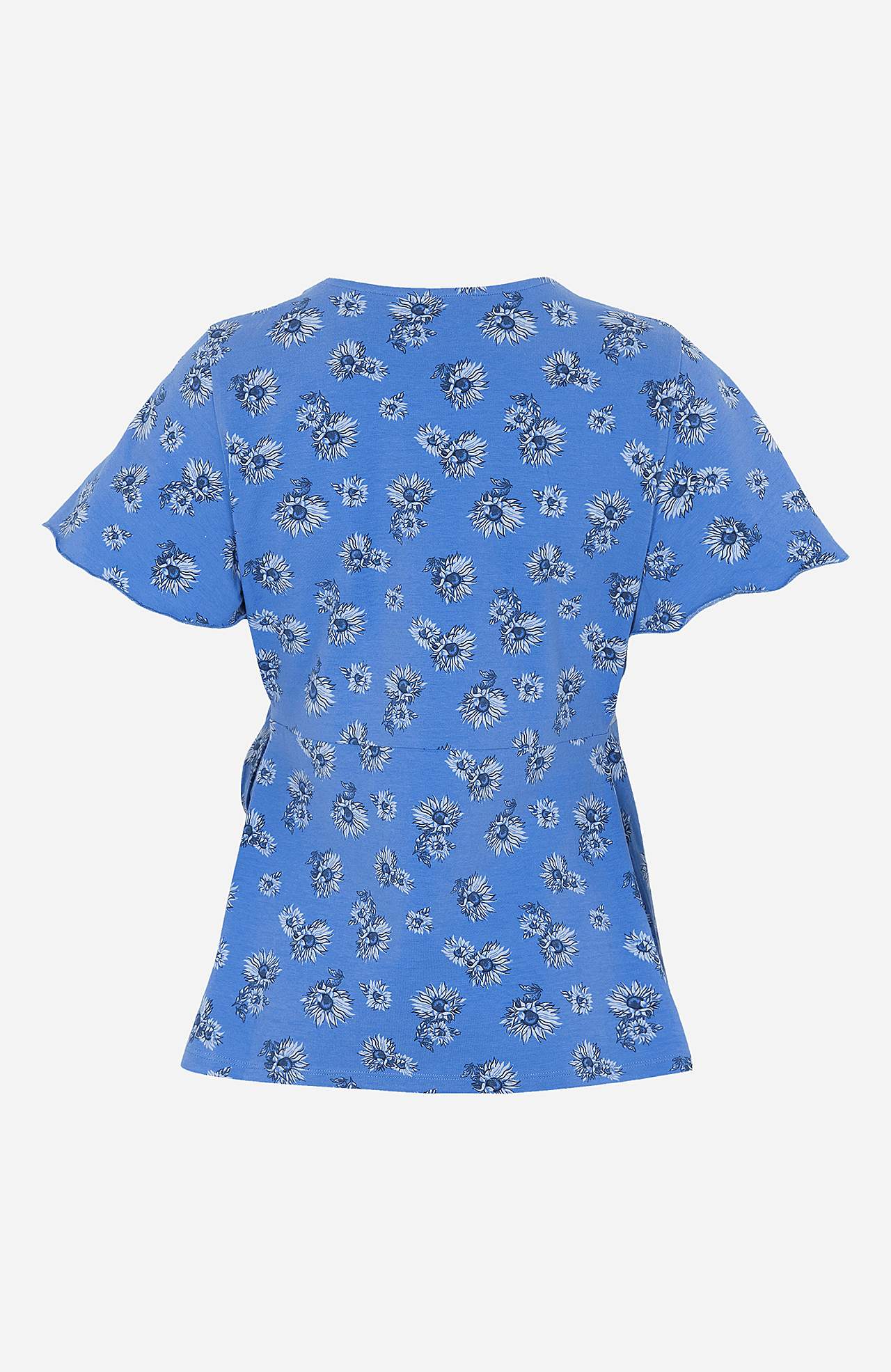 Floral wrap top