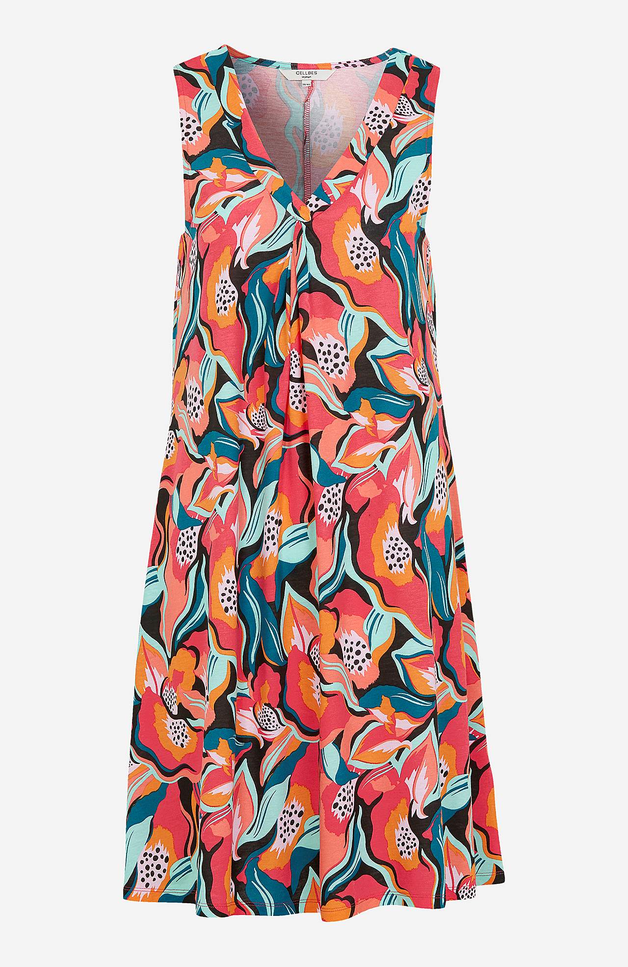 V-neck, sleeveless jersey dress Maria