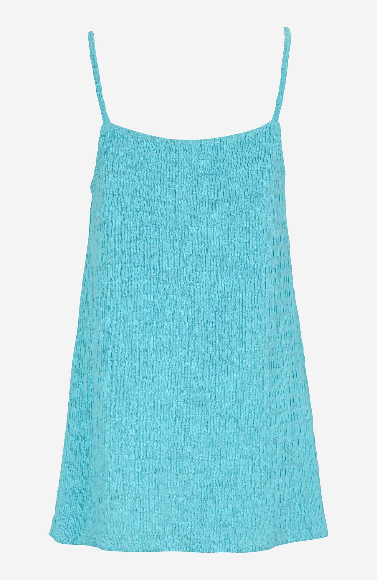 Long jersey top with thin shoulder straps