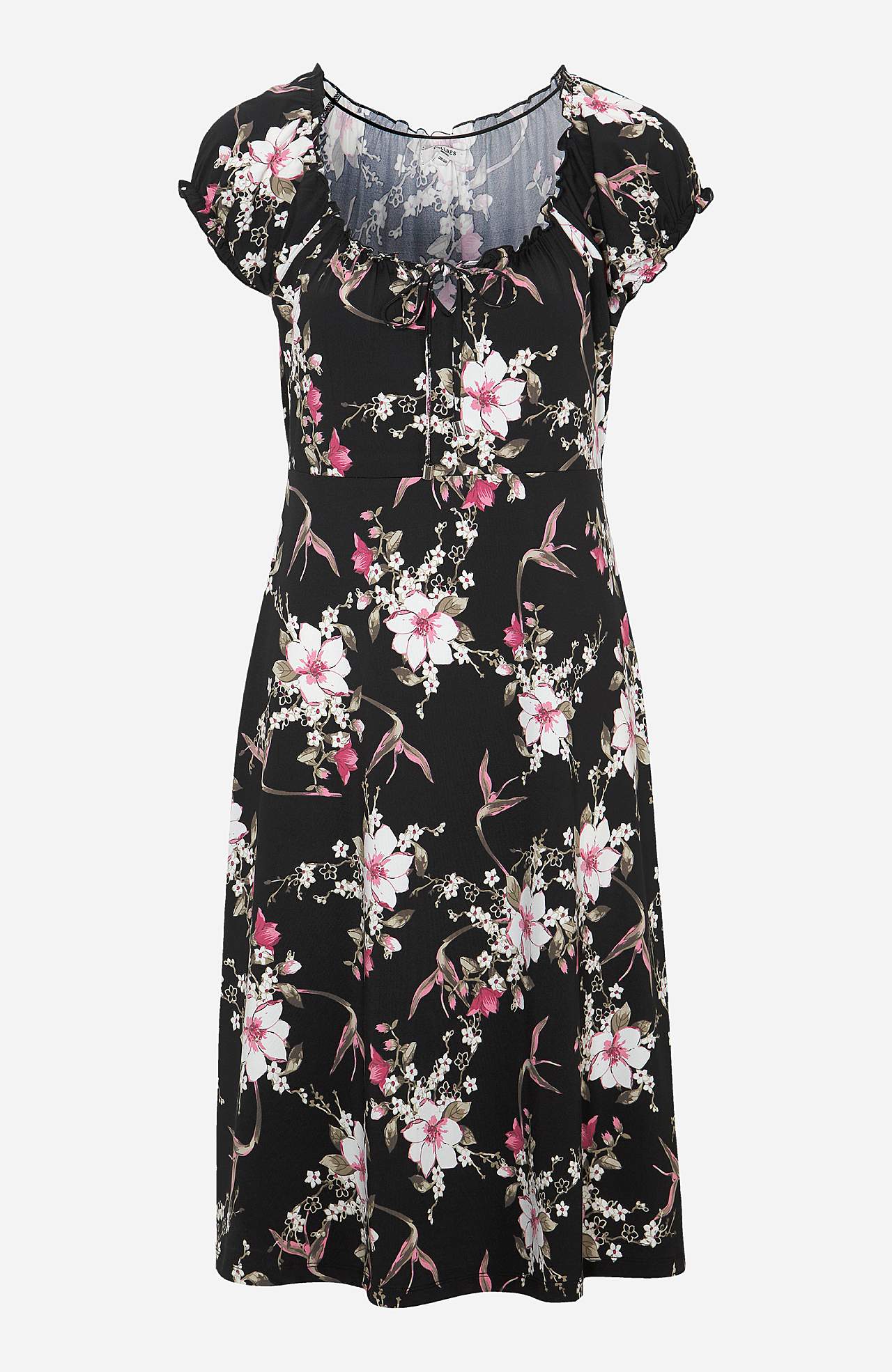 Patterned off-shoulder dress