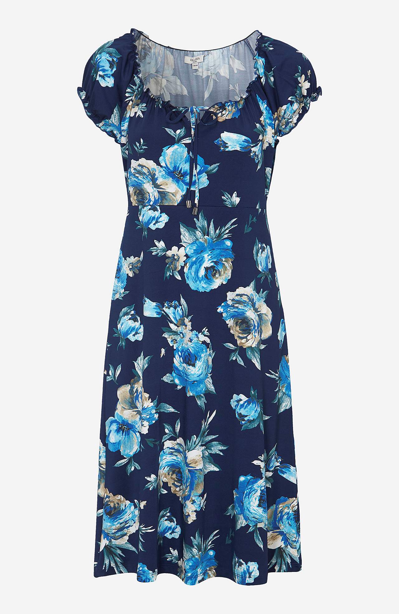 Patterned off-shoulder dress