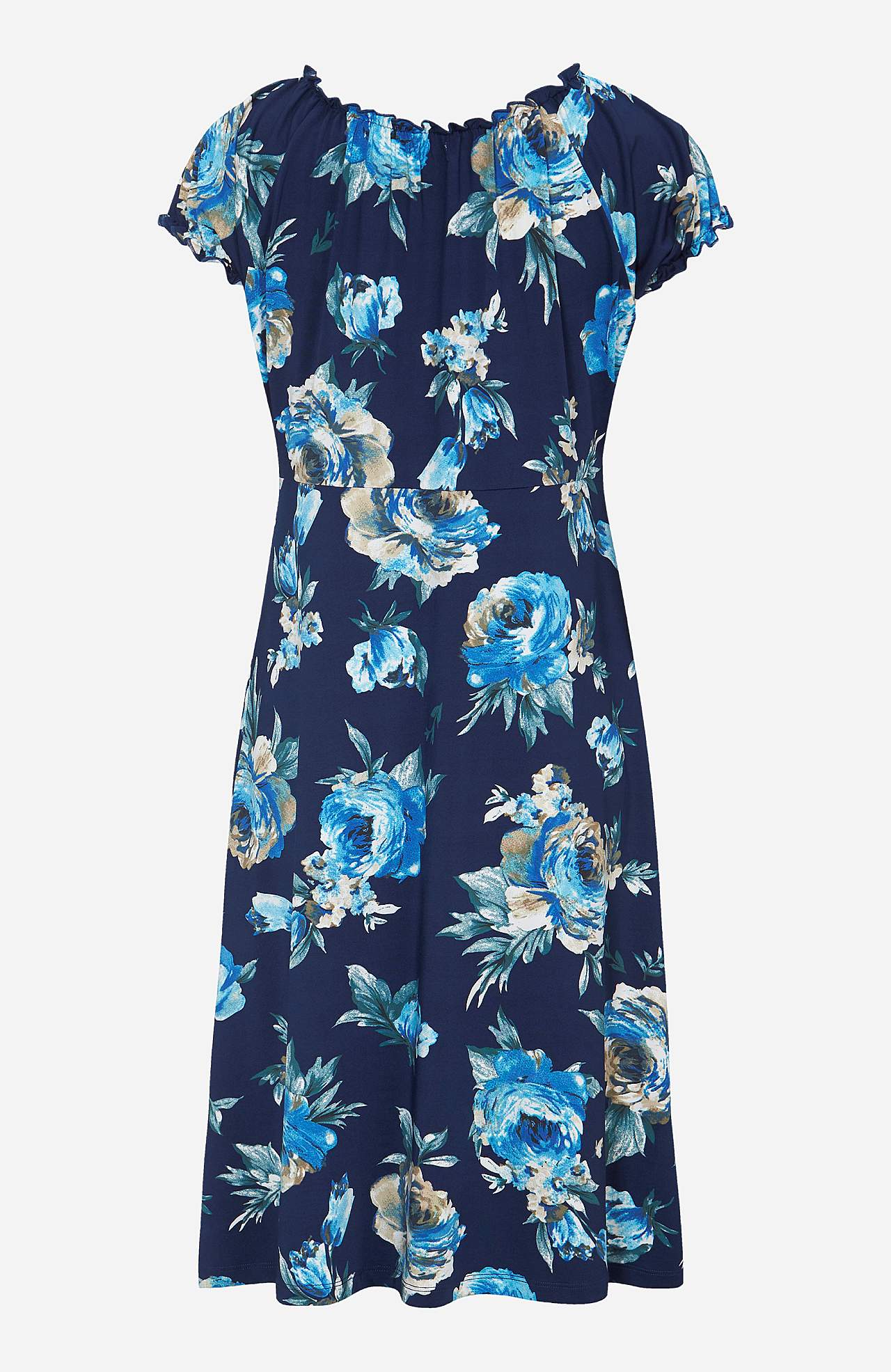Patterned off-shoulder dress