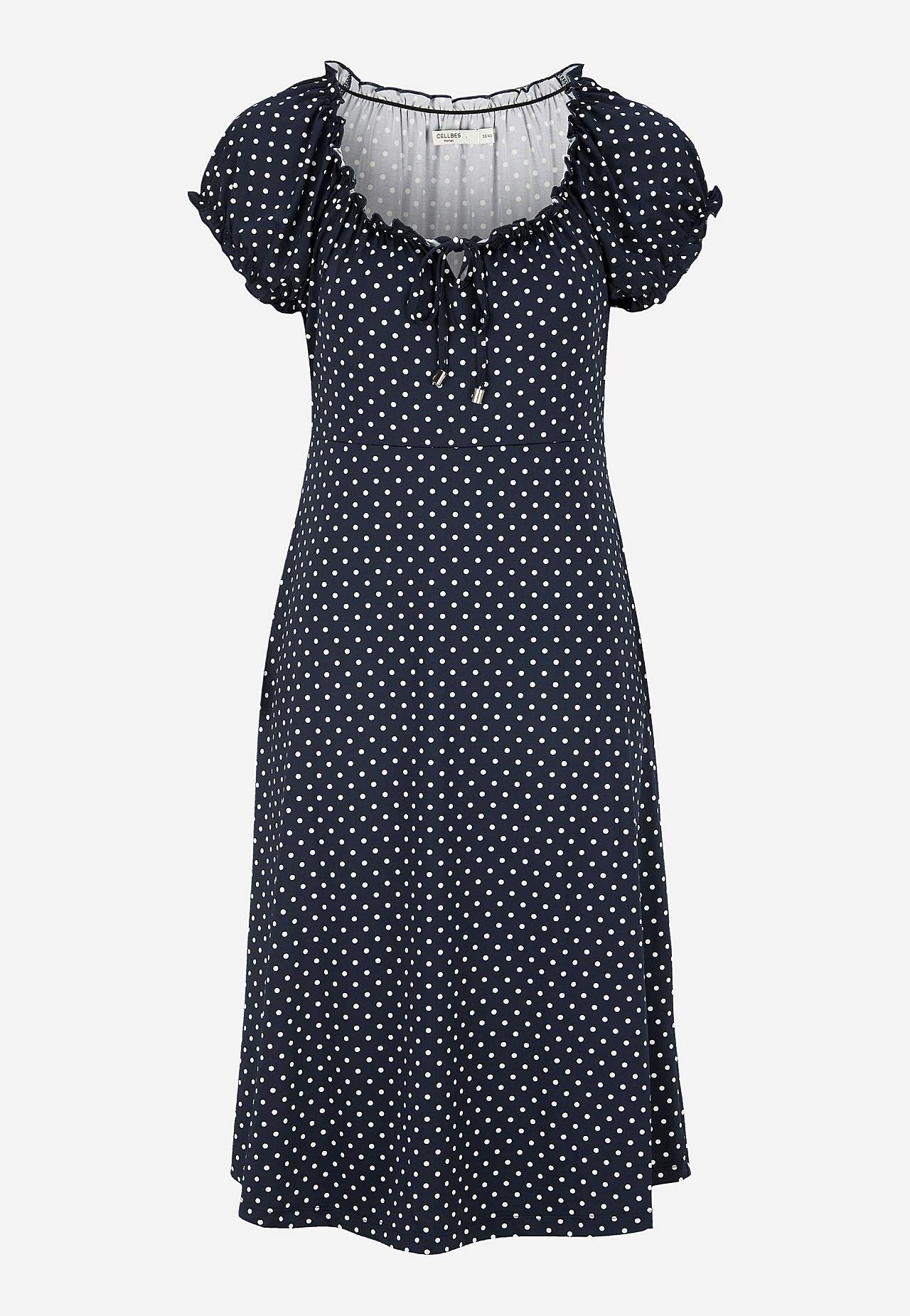 Patterned off-shoulder dress