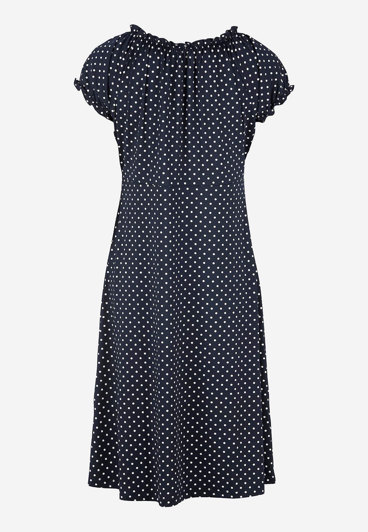Patterned off-shoulder dress