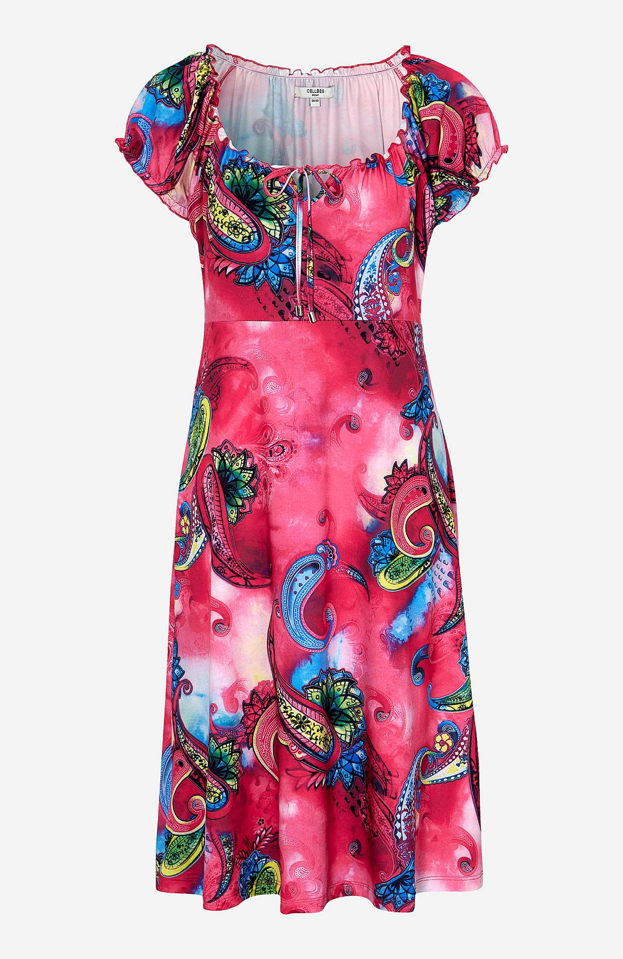 Patterned off-shoulder dress