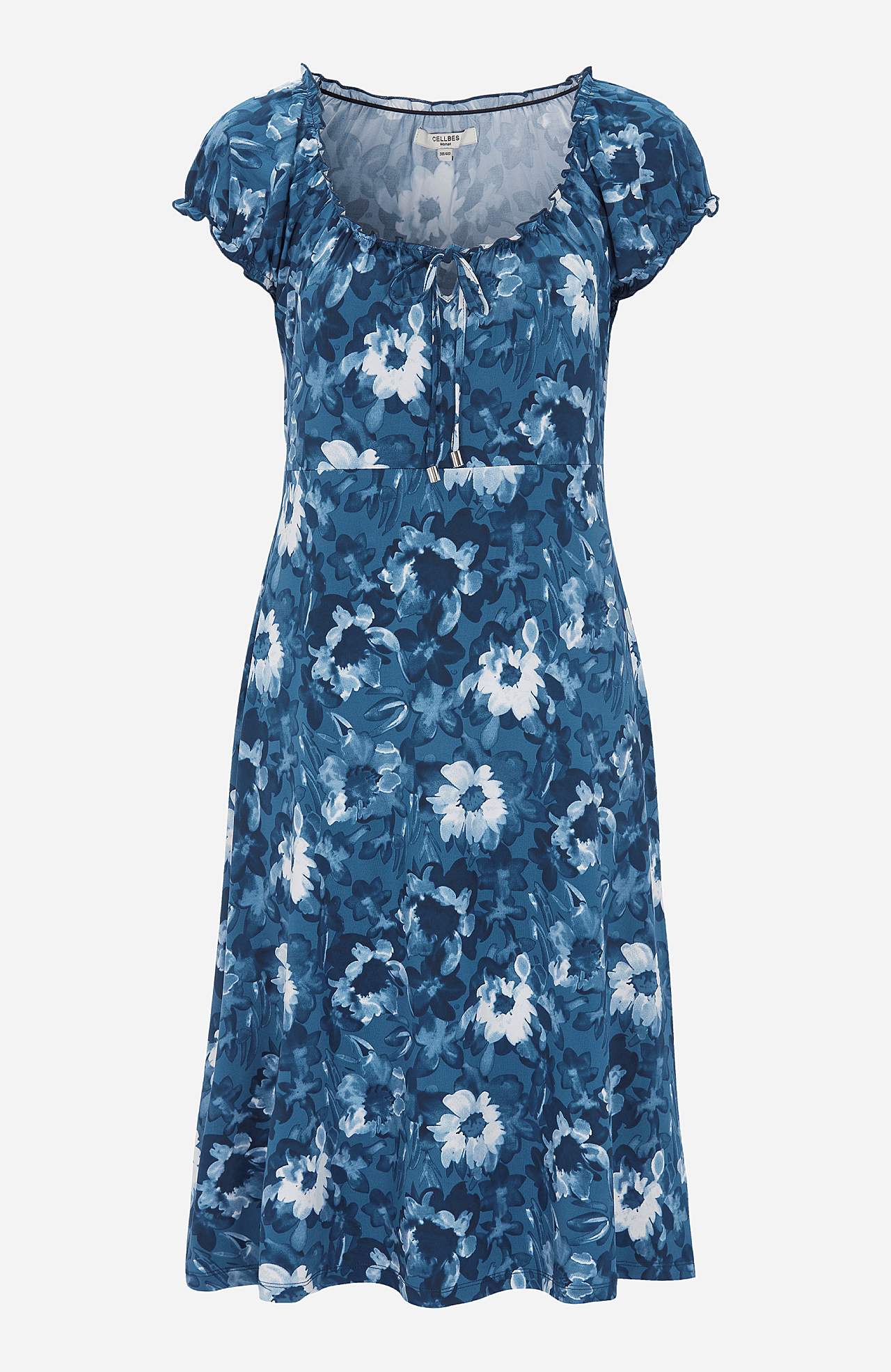 Patterned off-shoulder dress