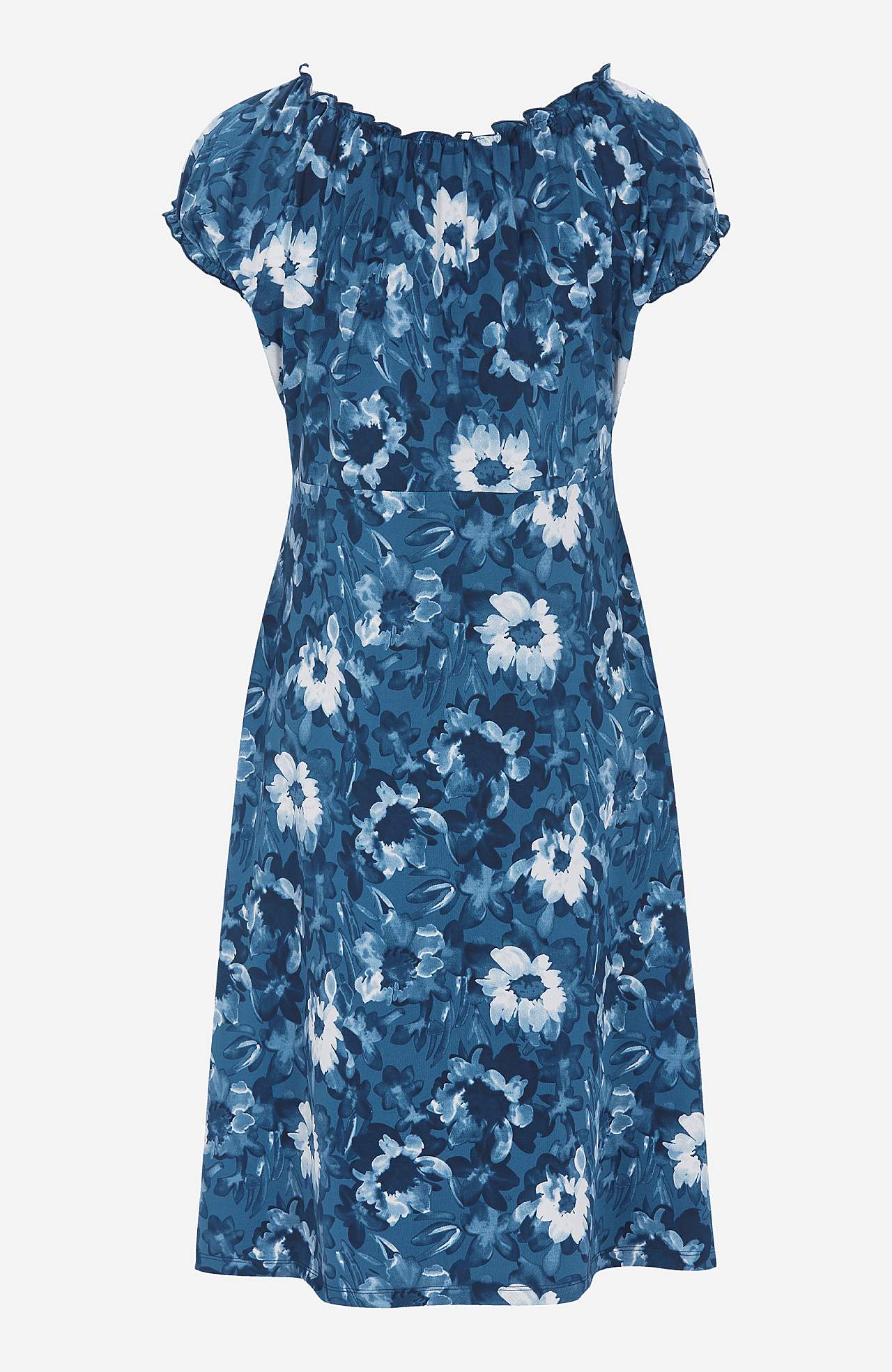 Patterned off-shoulder dress